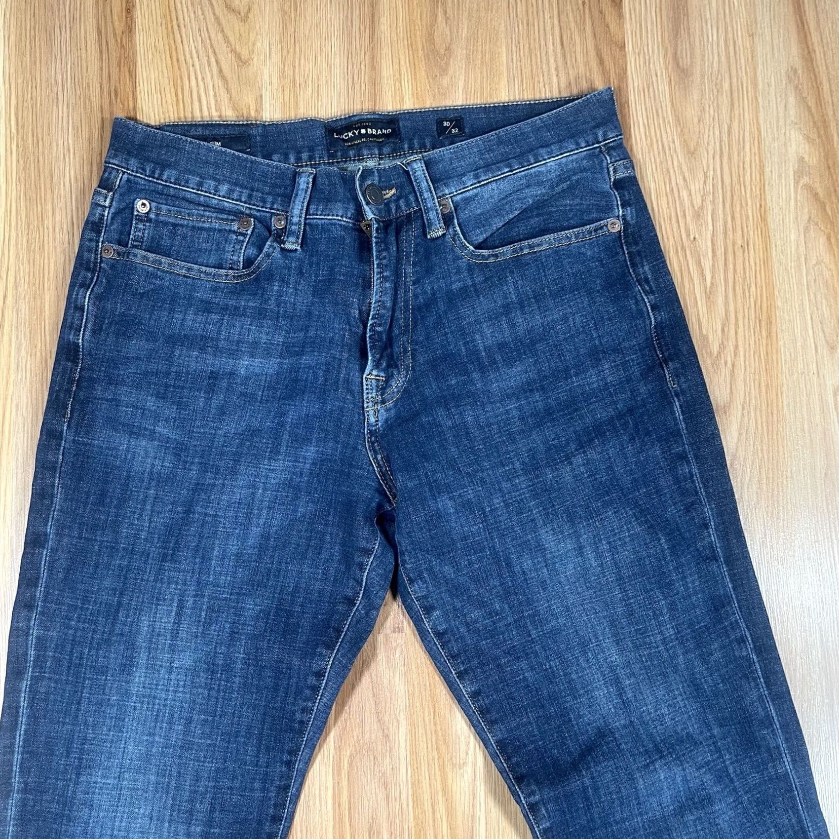 Lucky Brand Lucky Brand Jeans 121 Slim Leg Fit Blue Denim Stretch Pants Mens 30Wx32L Size US 30 / EU 46 - 2 Thumbnail