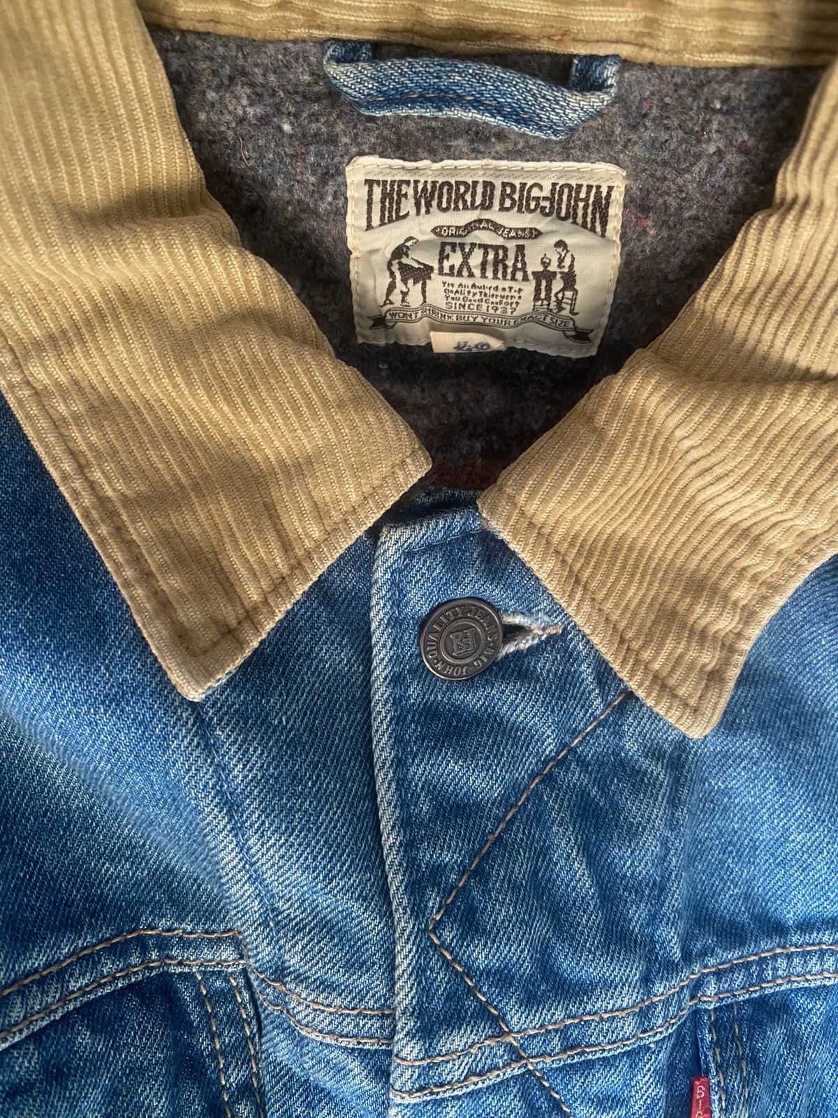 Big John 70-80s Big John Denim Jacket Size US L / EU 52-54 / 3 - 7 Thumbnail