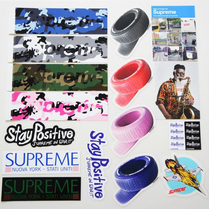 Supreme Sticker 2020 AW camo Set 17 pieces