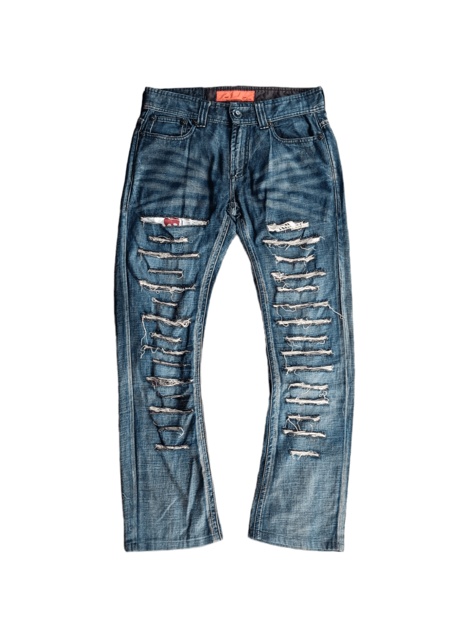 image of Distressed Denim x Vintage Need Gonetough Jeansmith Distressed Jeans in Washed Blue, Men's (Size 30