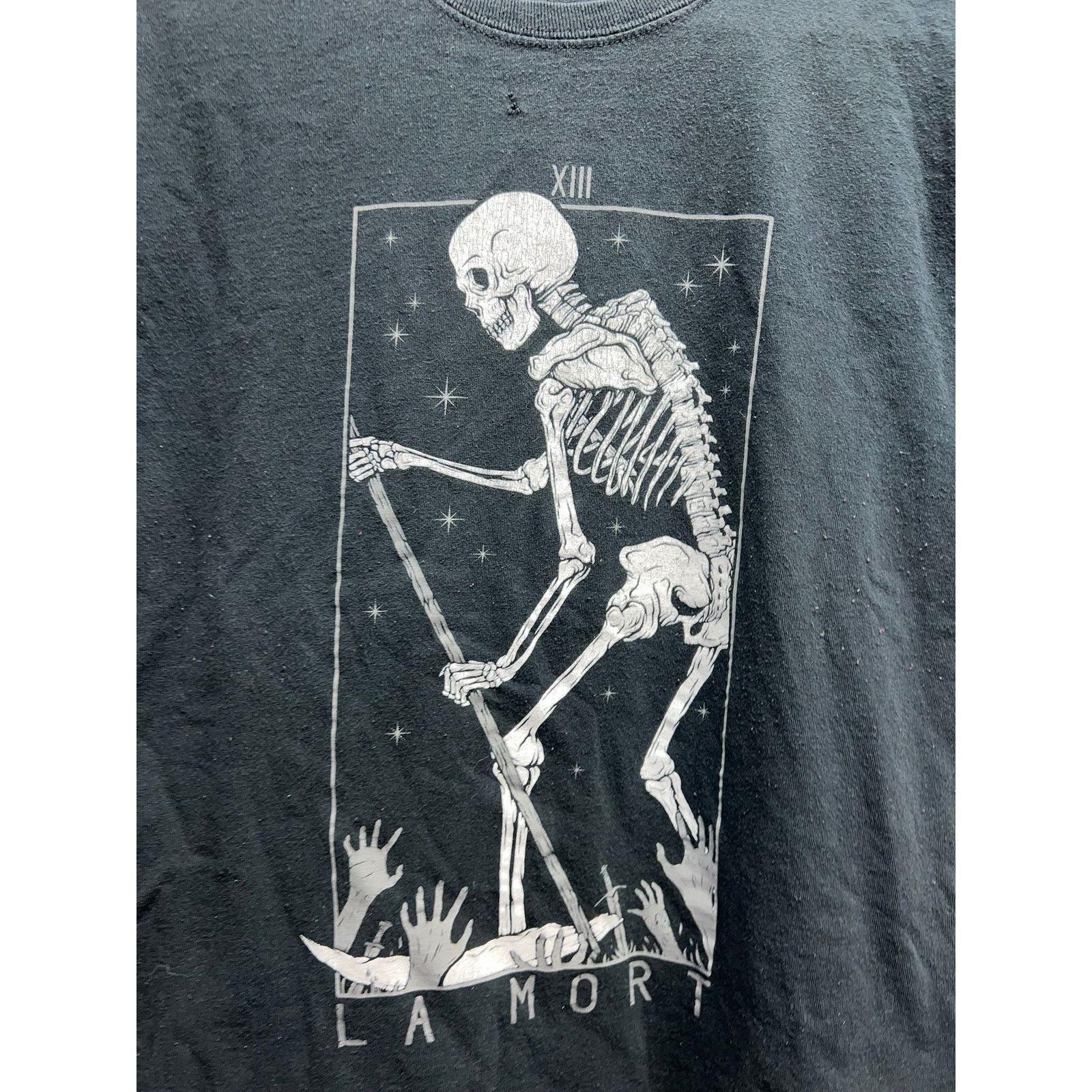 The Unbranded Brand La Mort Shirt Skeleton XIII Sword Graphic Black Shirt Medium Size US M / EU 48-50 / 2 - 4 Thumbnail