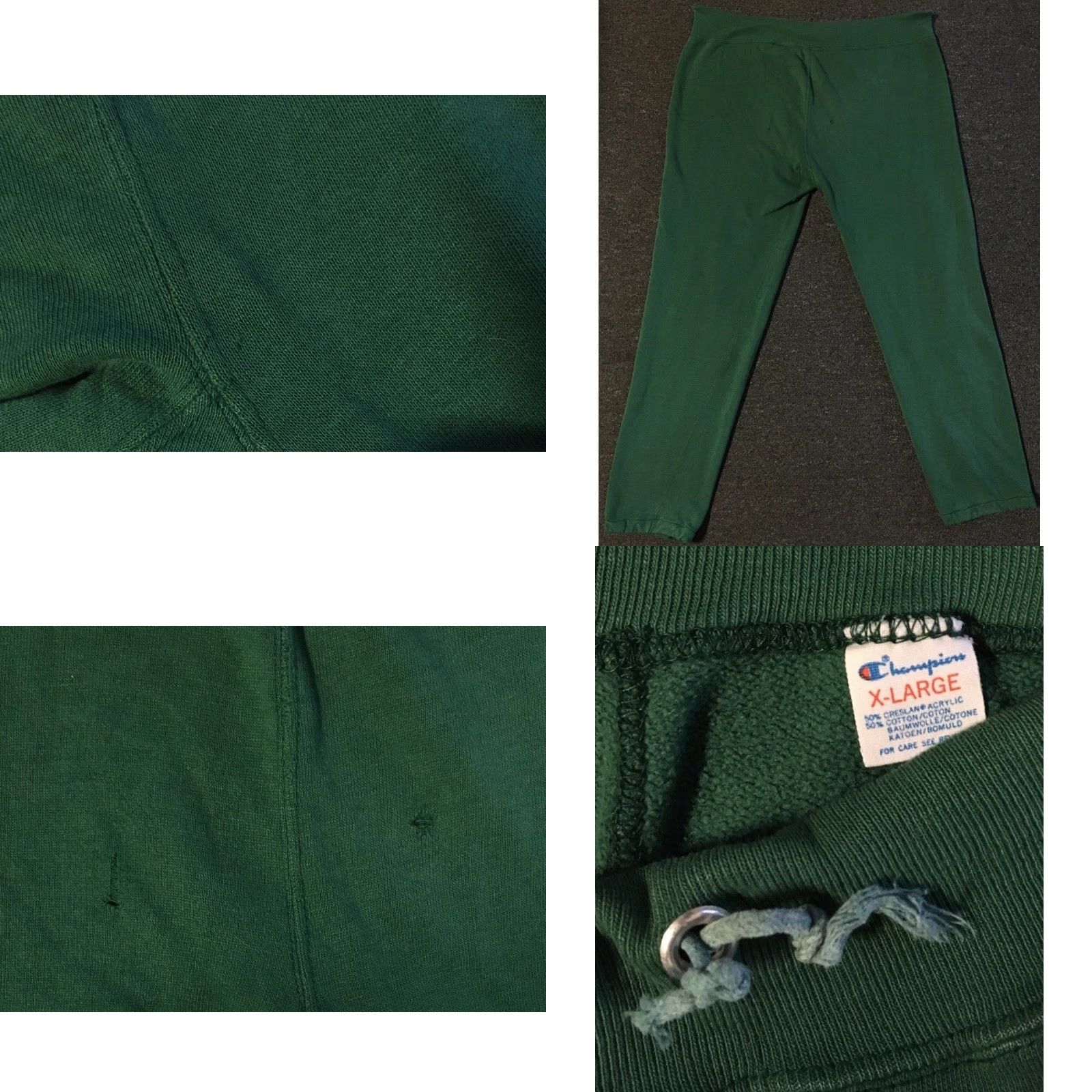 Champion VINTAGE Champion Michigan State Sweatpants Track XL Green 80s 90s Grunge Distressed Gusset Men Pants Athletics Spartans USA Size US 36 / EU 52 - 8 Thumbnail