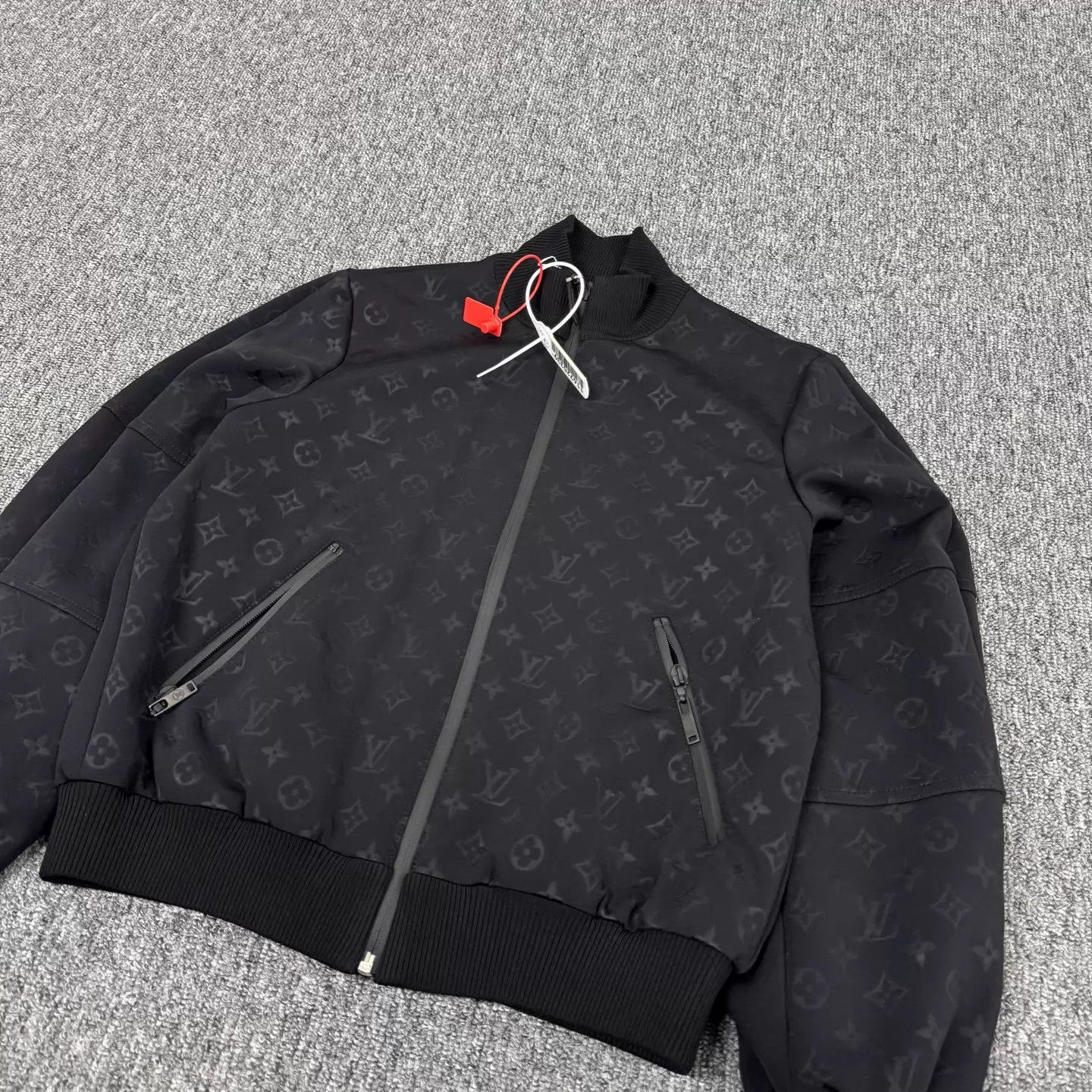 Louis Vuitton LV Black All-Over Monogram Jacket Size 38 Size S / US 4 / IT 40 - 3 Thumbnail