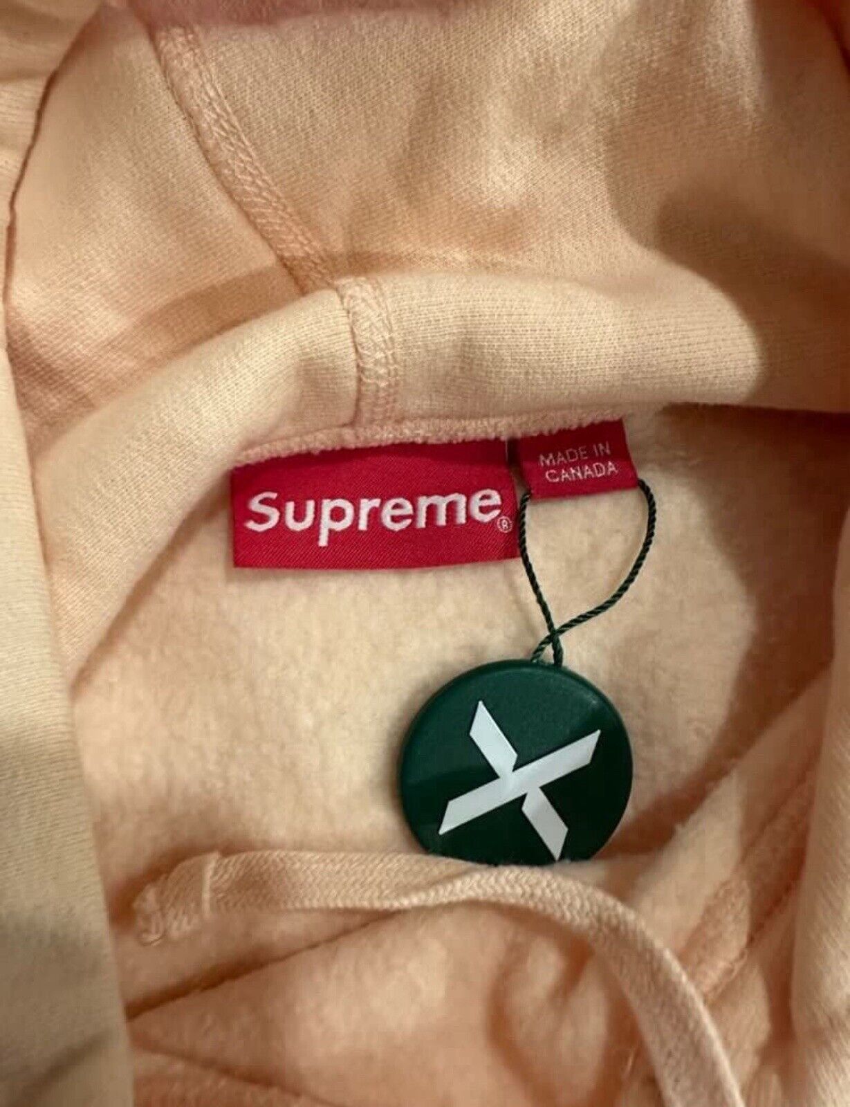 Supreme Supreme Box Logo Hoodie, HOODED SWEATSHIRT PEACH FW16 SIZE L Size US L / EU 52-54 / 3 - 4 Thumbnail