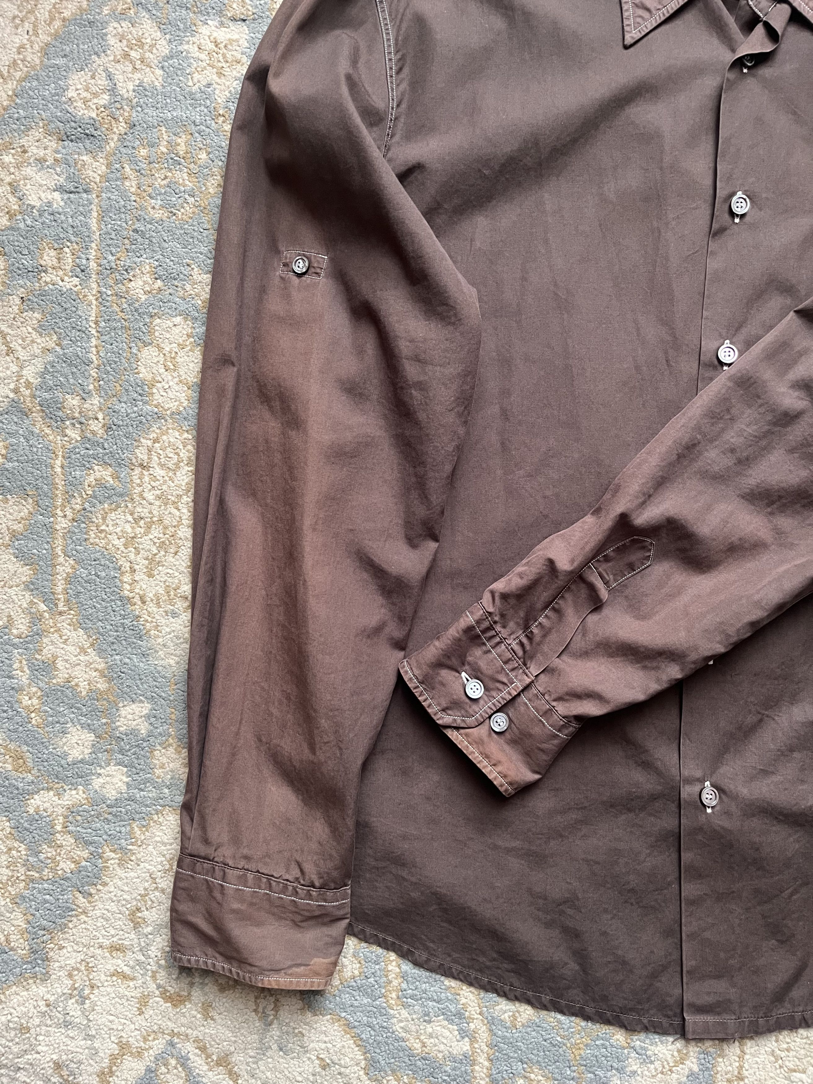 Louis Vuitton Cotton Drill Contrast Stitch Shirt Size US M / EU 48-50 / 2 - 3 Thumbnail