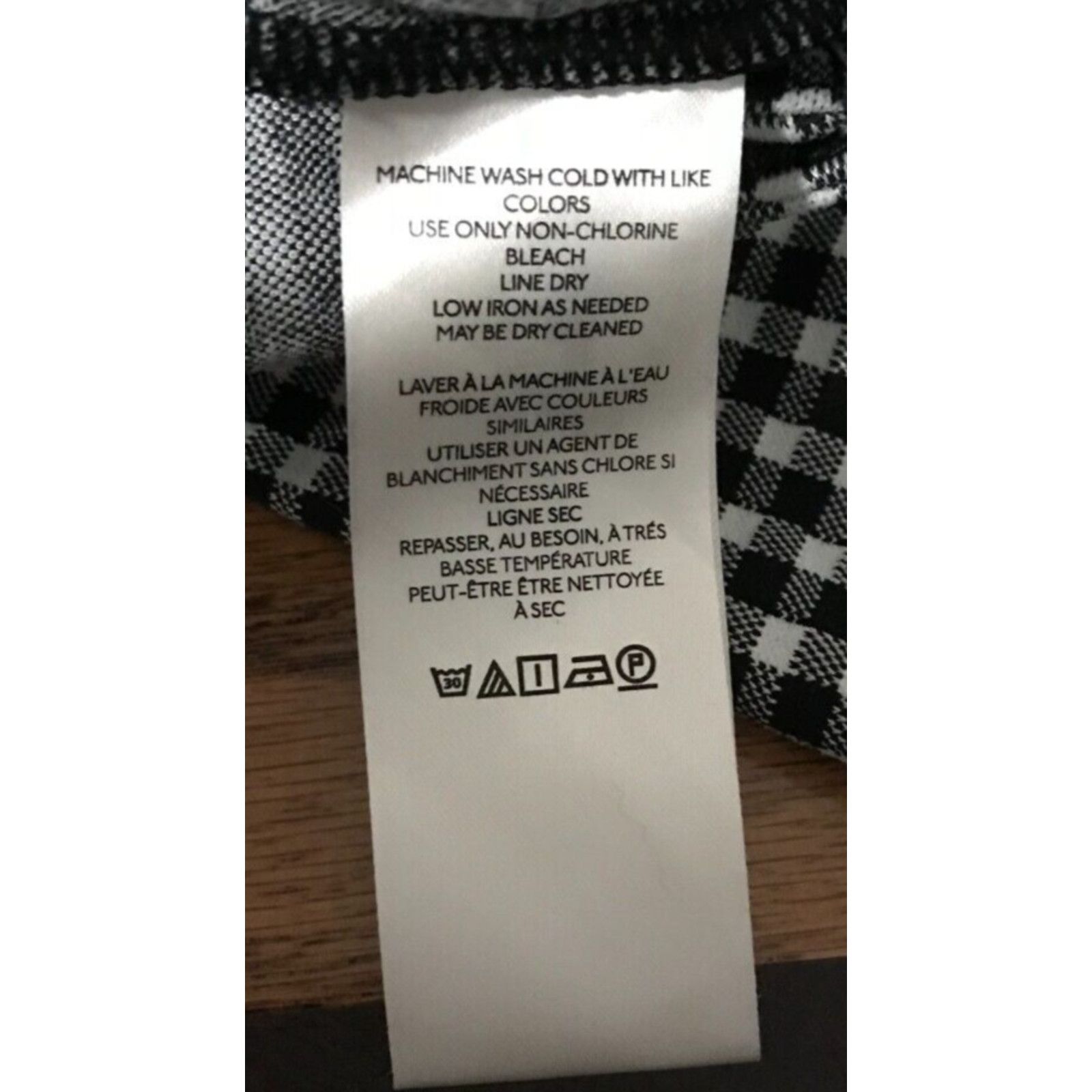 Anthropologie Anthropologie Maeve Black/White Gingham Print Slim Pants Size 32" / US 10 / IT 46 - 5 Thumbnail