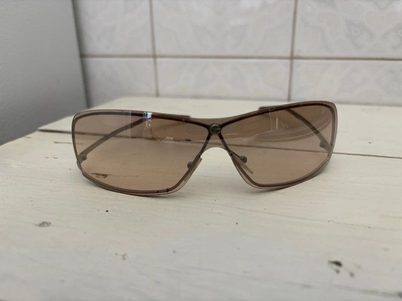 image of Gucci Tom Ford Sunglasses Rimless Shield Sport Vintage Ma042 in Brown, Men's