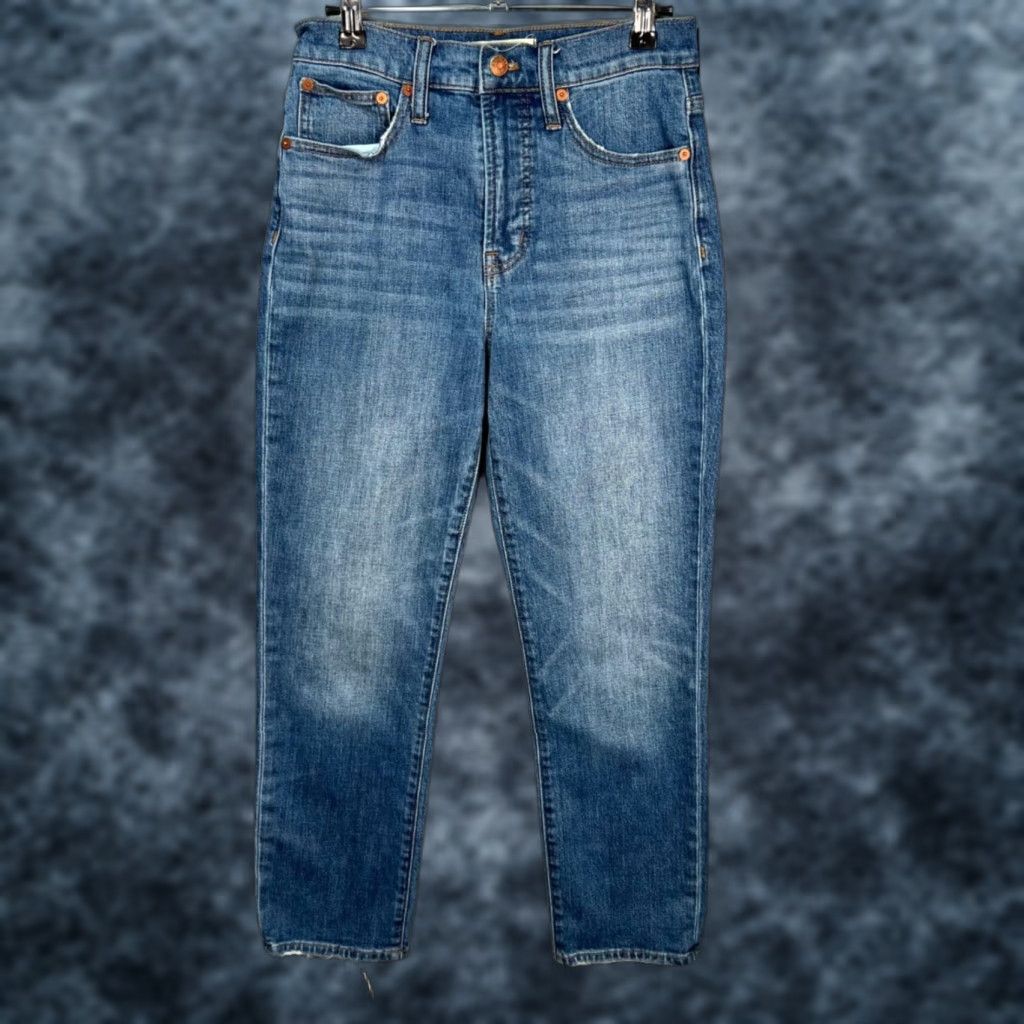 Madewell Madewell Jeans Womens 26 Crop Medium Wash Vintage High Rise 5-Pocket Denim Cotton Blend Blue Size 26" / US 2 / IT 38 - 1 Thumbnail