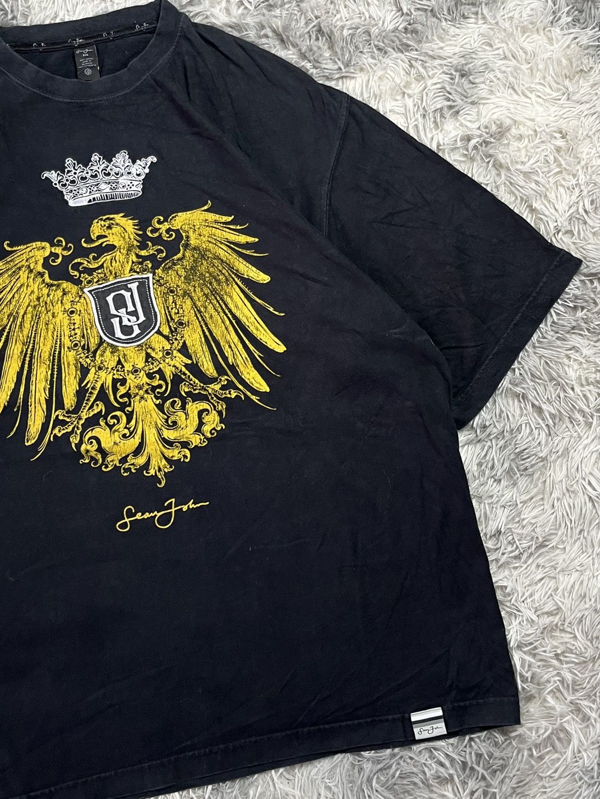 Sean John Vintage SEAN JOHN Glitter Embroidery Graphic T-Shirt Size US XXL / EU 58 / 5 - 5 Thumbnail