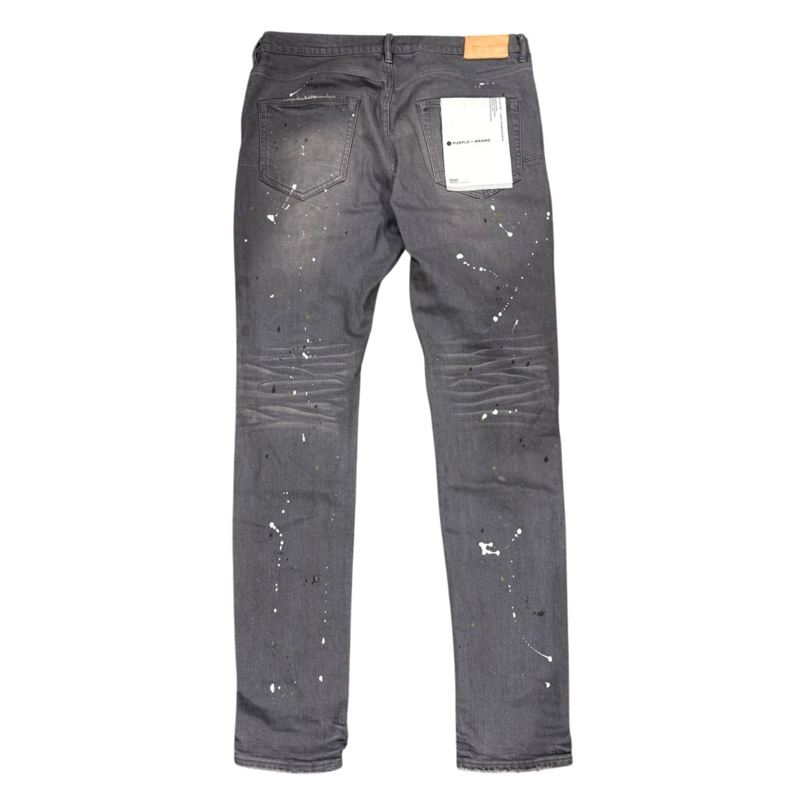 Purple Brand Purple Brand Paint Splatter Grey Jeans Size US 33 - 2 Thumbnail