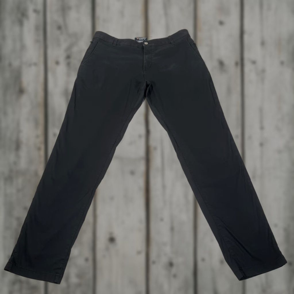 Vintage Birddogs Pants Mens 36x32 Black Stretch Chino Straight Fit Casual Golf Travel Shirt? Size US 36 / EU 52 - 1 Thumbnail