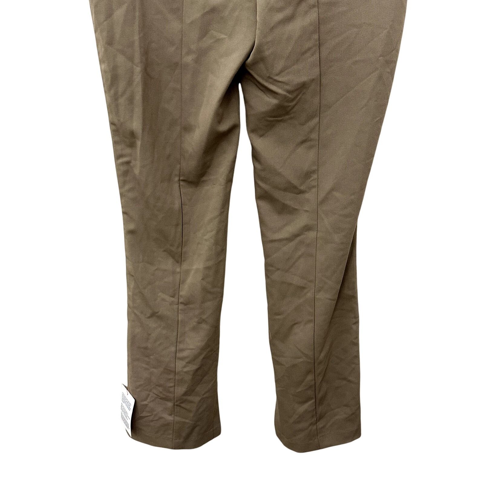 Topshop Topshop Crop Pants Slit Ankle Front Seam Tan/Beige Women's 4 Size 27" / US 4 / IT 40 - 7 Thumbnail
