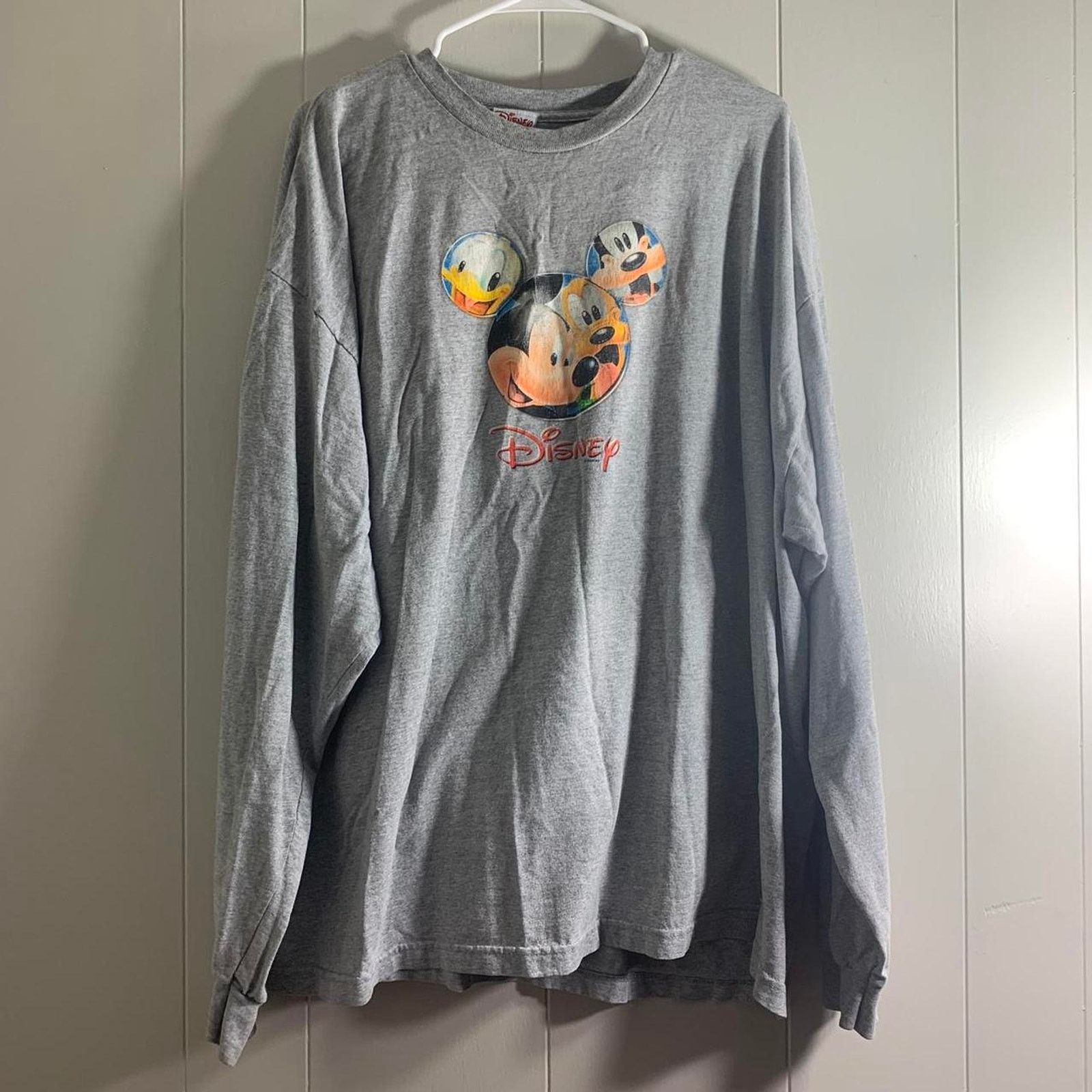 Disney vintage Y2K 2000s MICKEY MOUSE GOOFY long sleeve tee shirt Size US XXL / EU 58 / 5 - 2 Thumbnail