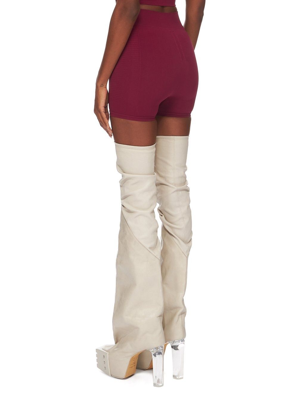 Rick Owens o1y0126 Short in Burgundy Size 27" / US 4 / IT 40 - 3 Thumbnail