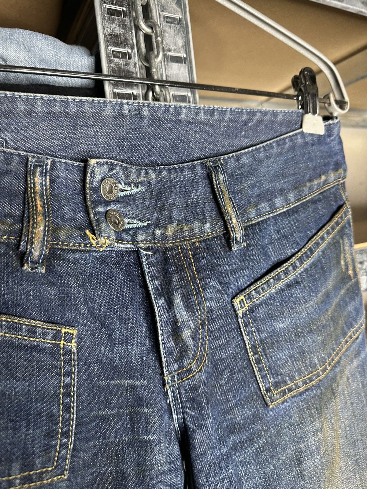 Diesel Diesel Hush Vintage Jeans Size 28 Distressed Flared Bootcut Size 28" / US 6 / IT 42 - 7 Thumbnail