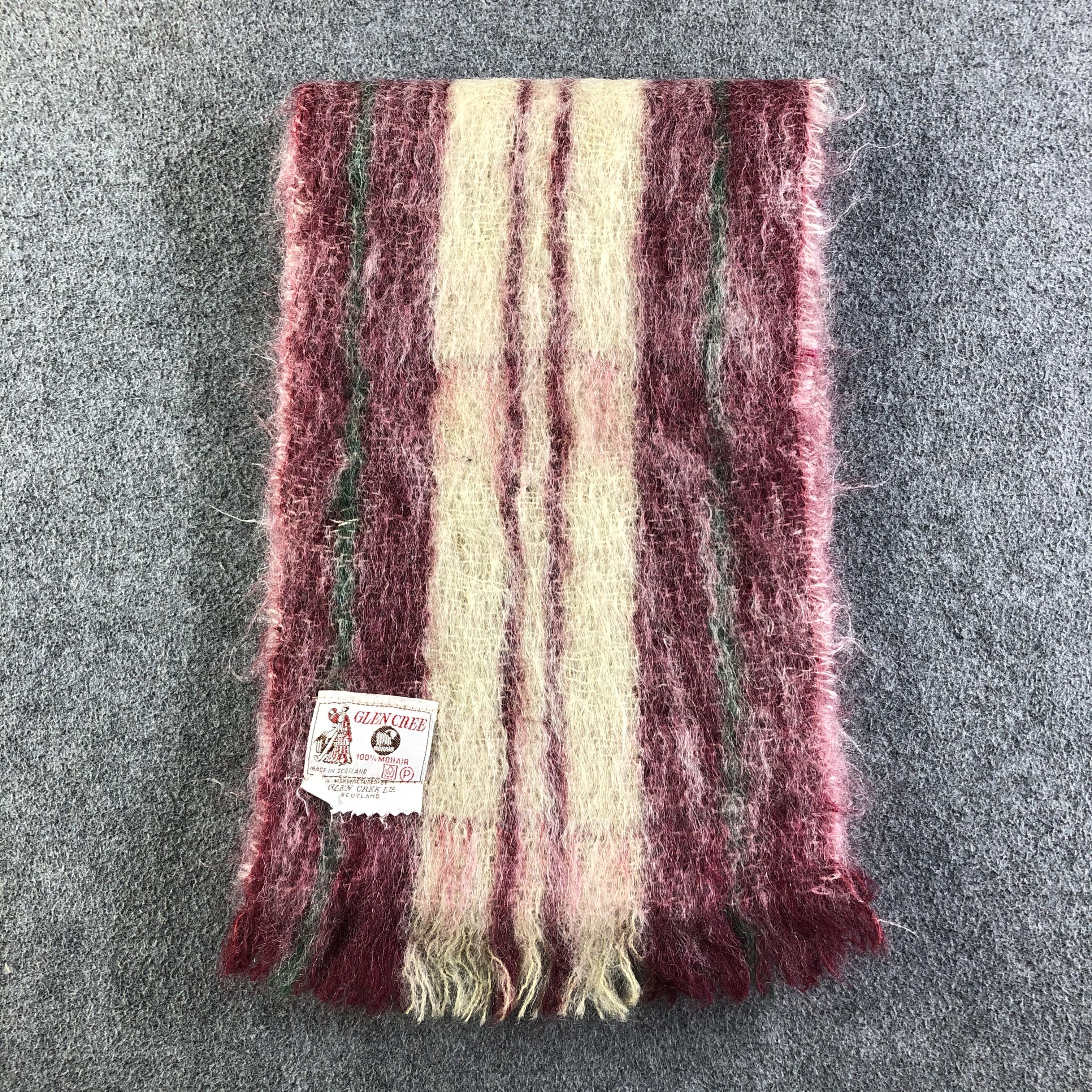 Vintage Glen Cree Mohair Scarf / Muffler / Neckwear P062 Size ONE SIZE - 2 Thumbnail