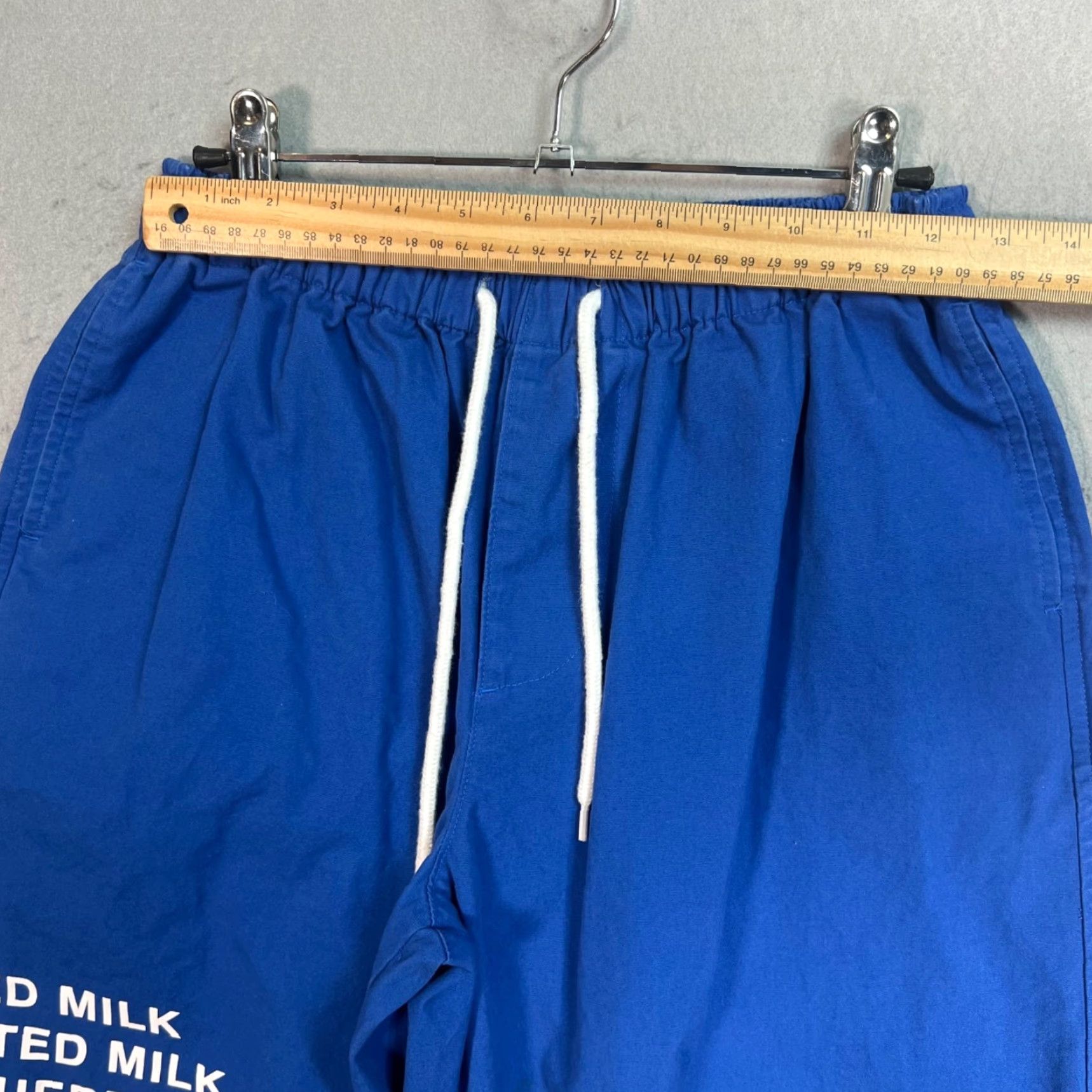 Vintage VINTAGE Flan Labs Blue Jogger Pants Womens Medium Cotton Recipe Print Size 32" / US 10 / IT 46 - 6 Thumbnail