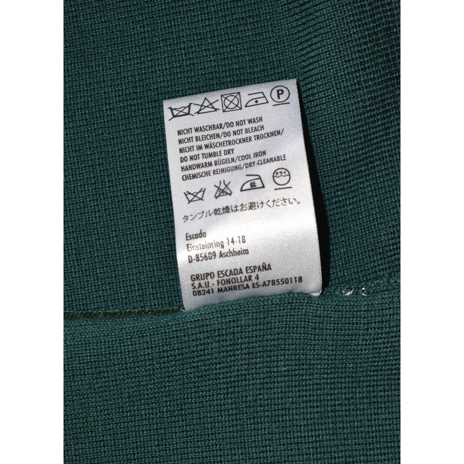 Escada ESCADA Green Wool Knit Open Front Short Sleeve Jacket Sz 44 Size XL / US 12-14 / IT 48-50 - 11 Thumbnail