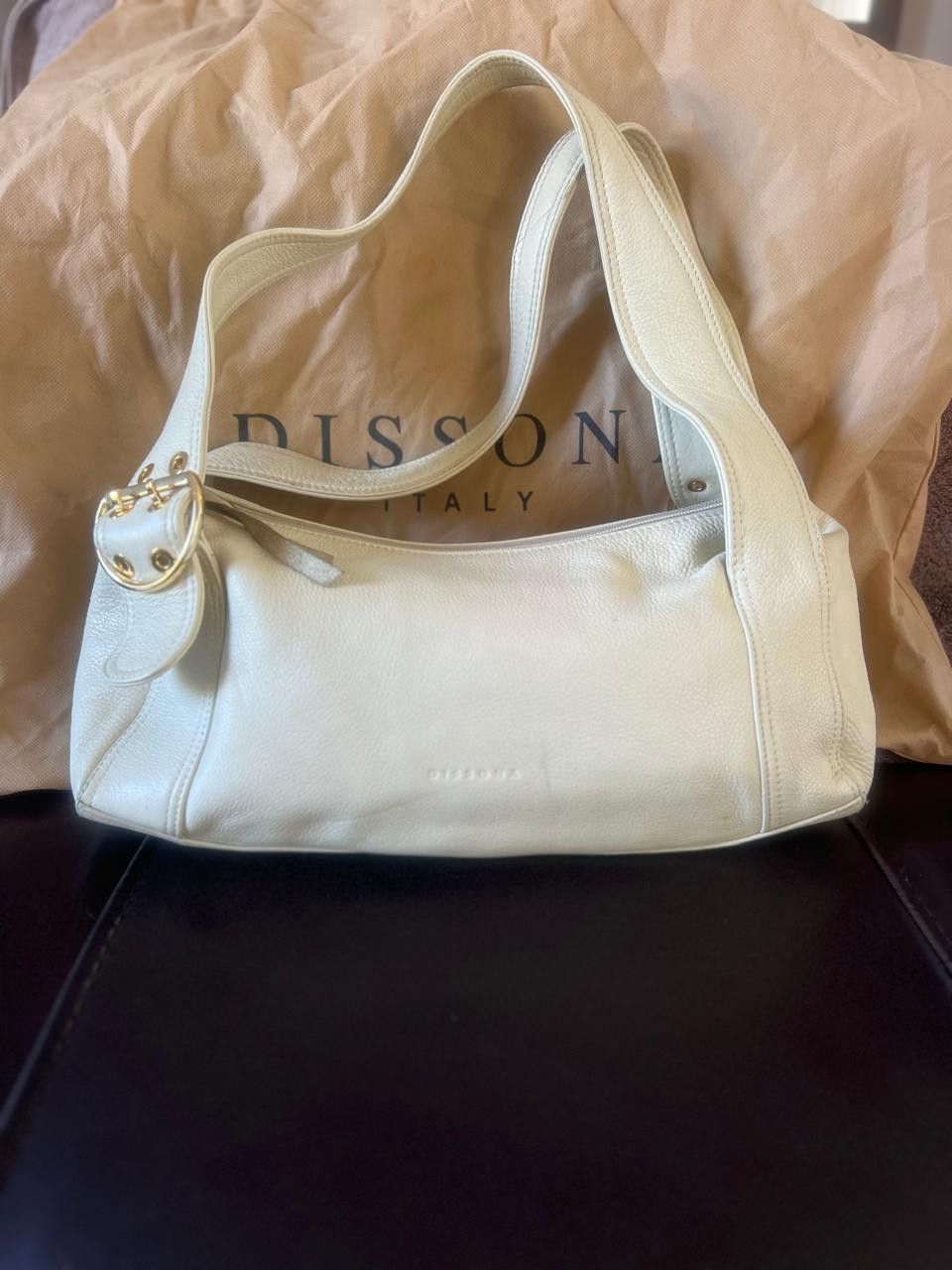 Other Dissona Cream Leather Bag – Everyday Tote/Shoulder Style Size ONE SIZE - 3 Thumbnail