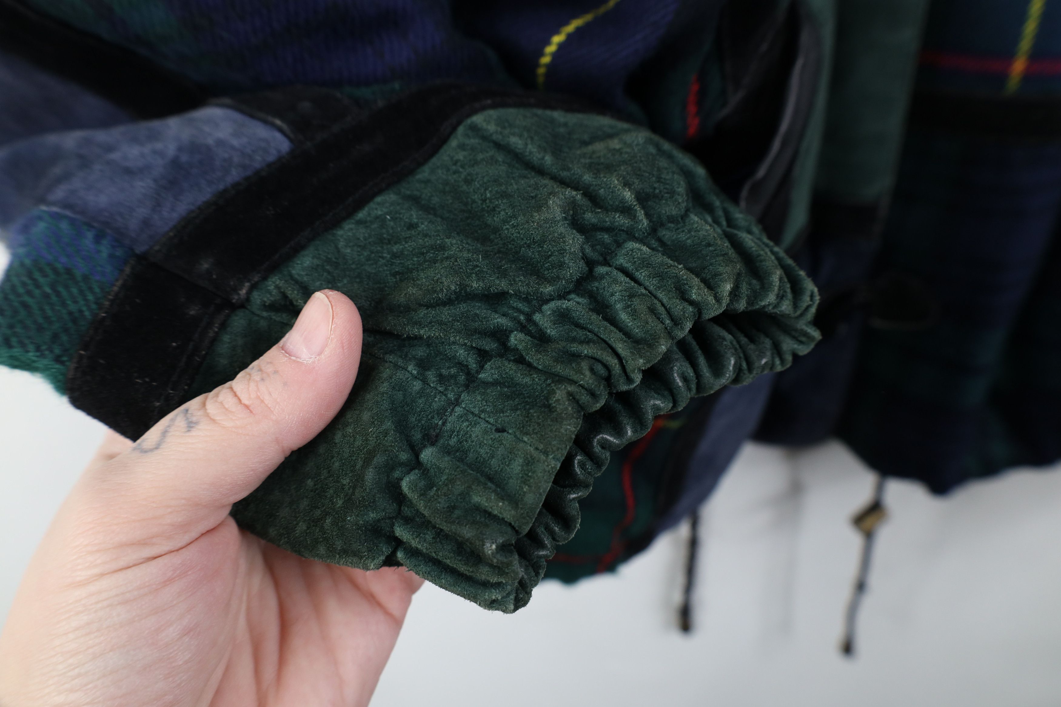 Vintage Vintage 90s Streetwear Wool Patchwork Toggle Button Jacket Size M / US 6-8 / IT 42-44 - 9 Thumbnail