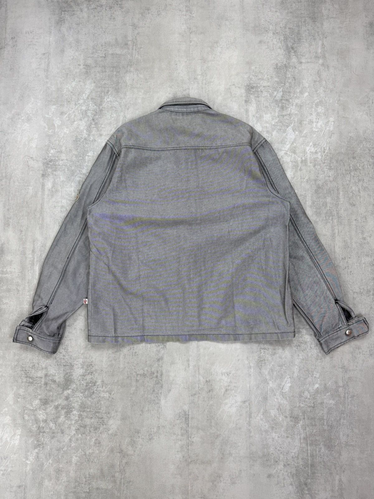 Vintage Silver Japanese denim workwear jacket dragon print Size US XXL / EU 58 / 5 - 3 Thumbnail