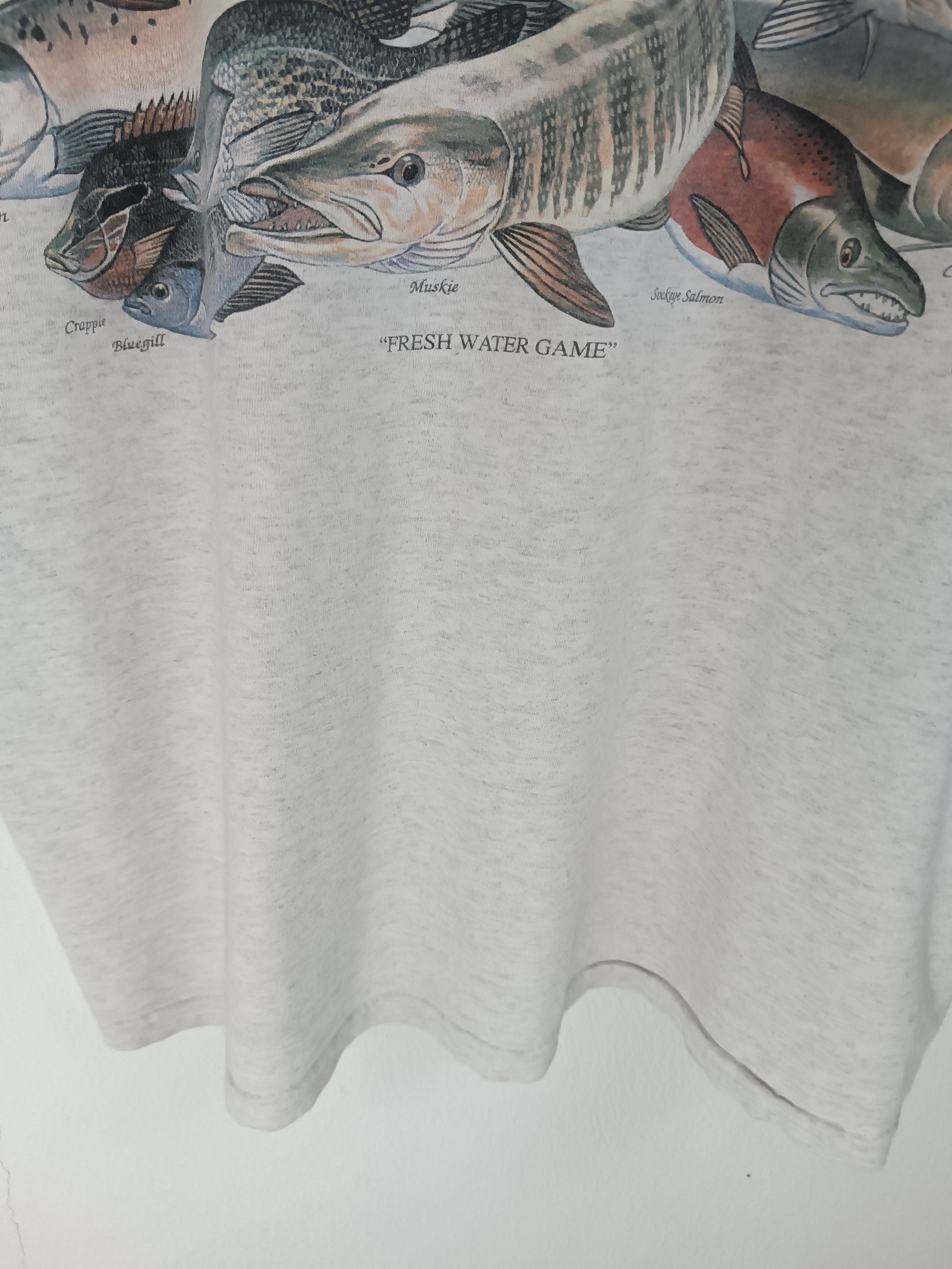 Vintage VINTAGE 90'S FRESH WATER GAME ENVIROMENTAL INC ARTWEAR Size US XL / EU 56 / 4 - 9 Thumbnail