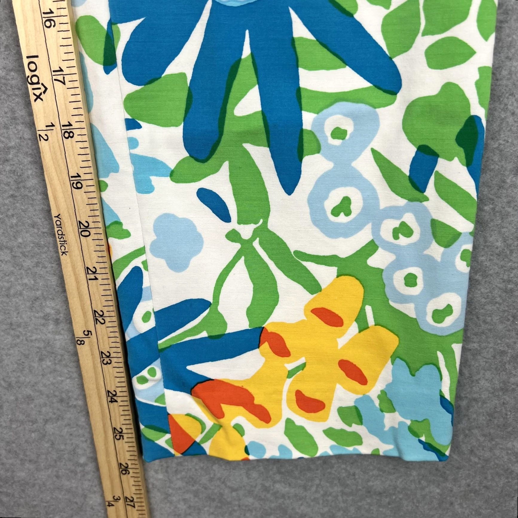 J.McLaughlin J.McLaughlin Pants Womens 0 Multicolor Floral Print Side Zip Straight Leg Bright Size 25" / US 0 / IT 36 - 3 Thumbnail