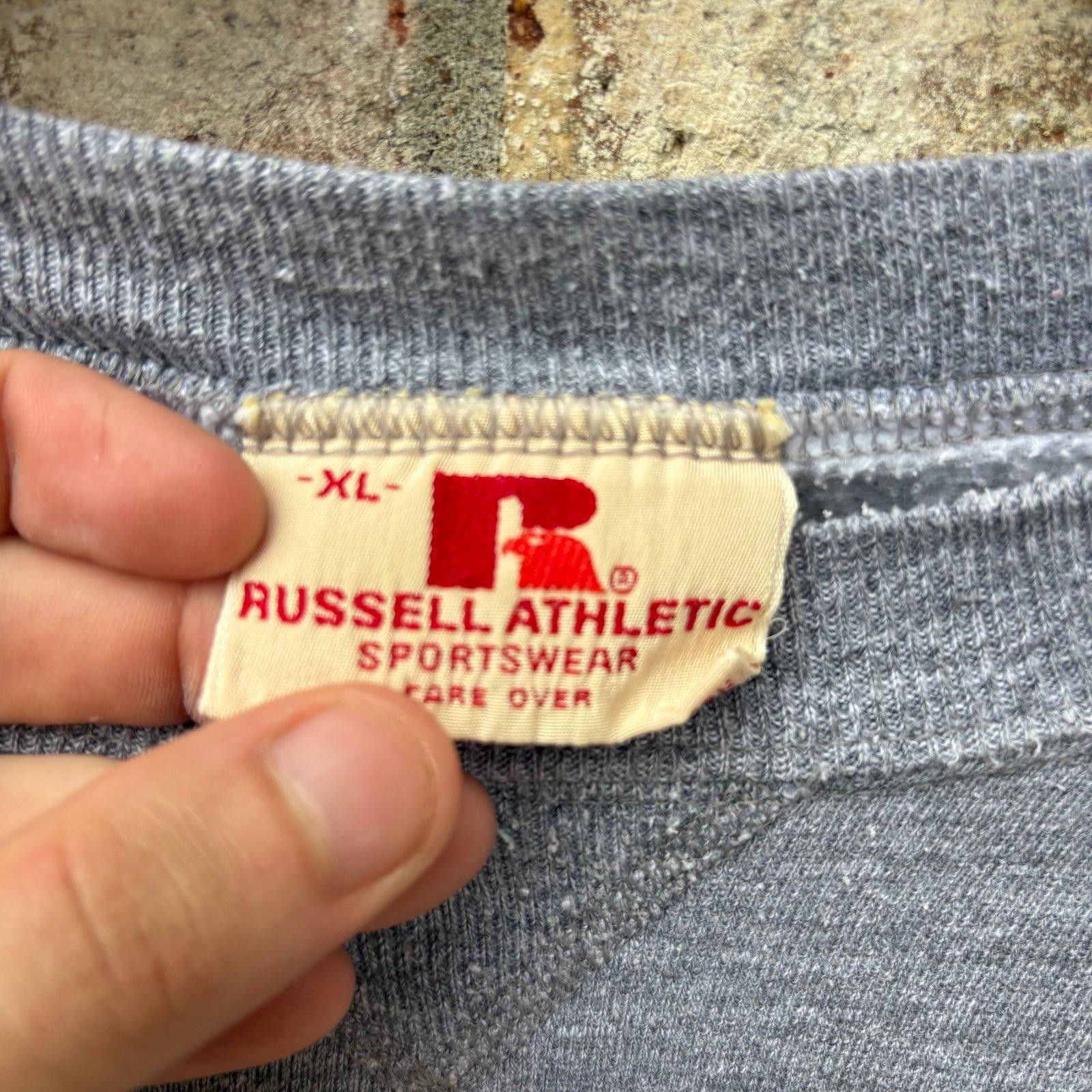 Russell Athletic Vintage 70s Russell Gray essential sweatshirt Size US XL / EU 56 / 4 - 3 Thumbnail