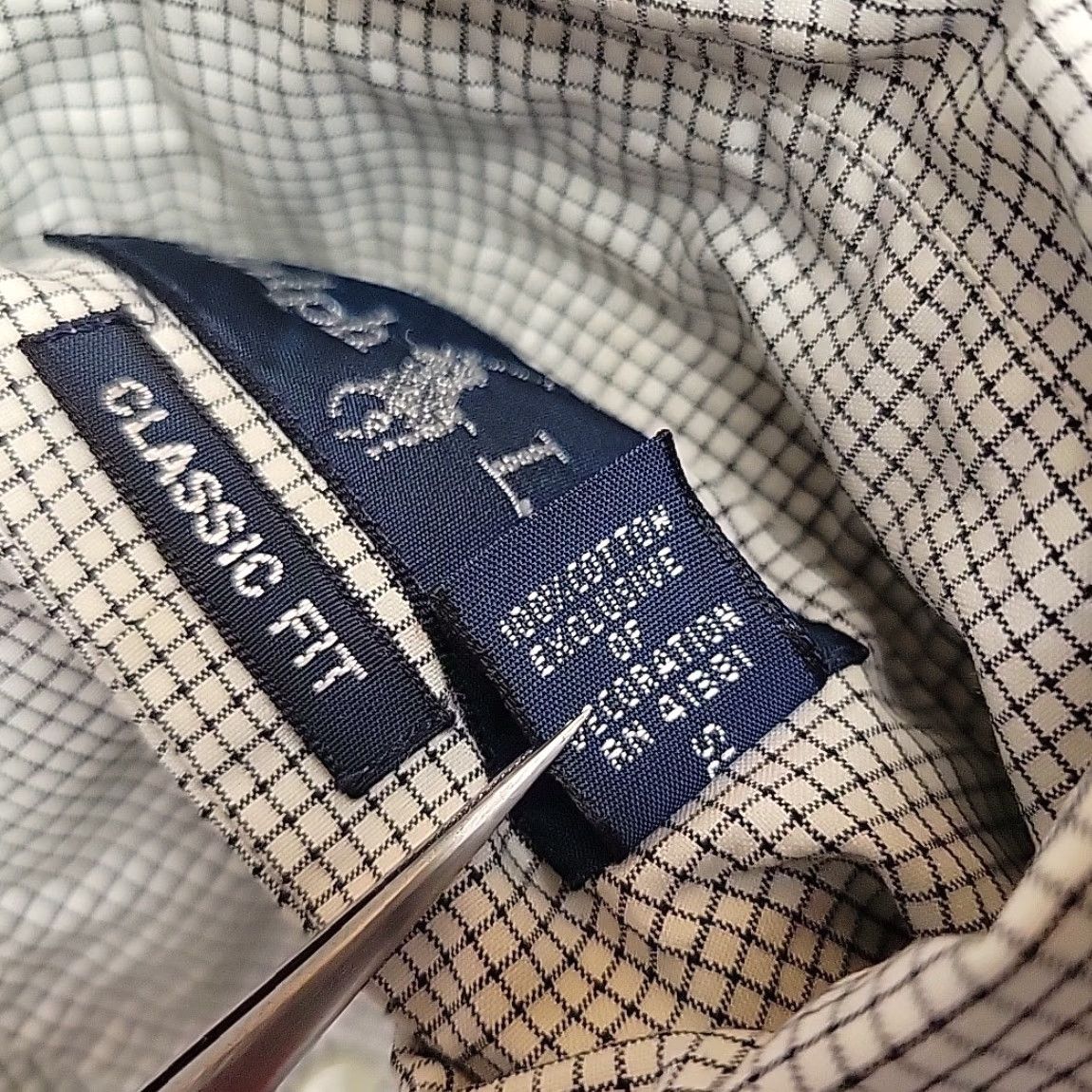 Polo Ralph Lauren Ralph Lauren Shirt Mens Large Black White Check Plaid Long Sleeve Classic Fit Shirt Mens L Black White Check Plaid Classic Fit Size US L / EU 52-54 / 3 - 4 Thumbnail