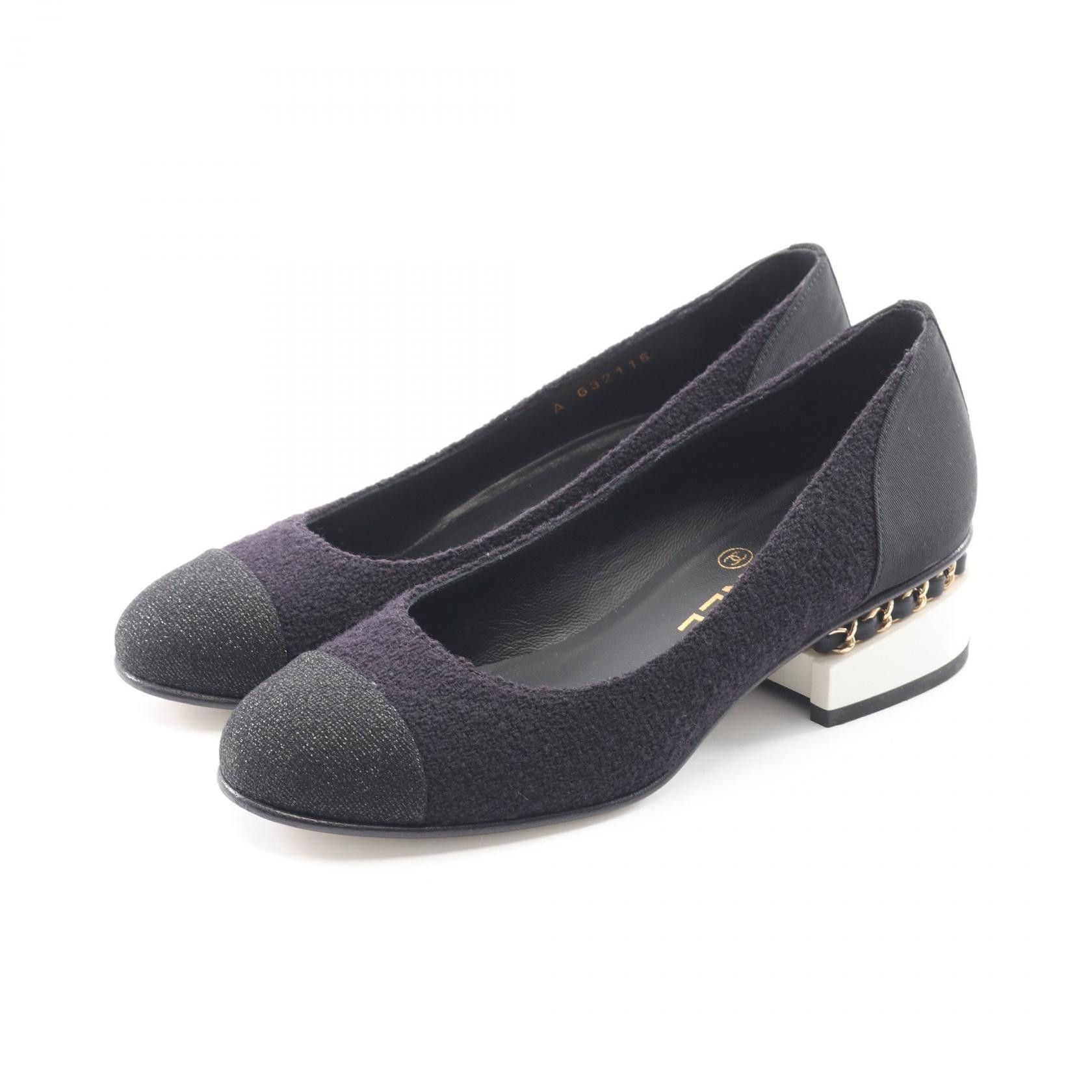 Chanel Chanel Chanel Coco Mark Fabric Pumps Textile Shoes DUTY FREE for USA Size ONE SIZE - 1 Thumbnail