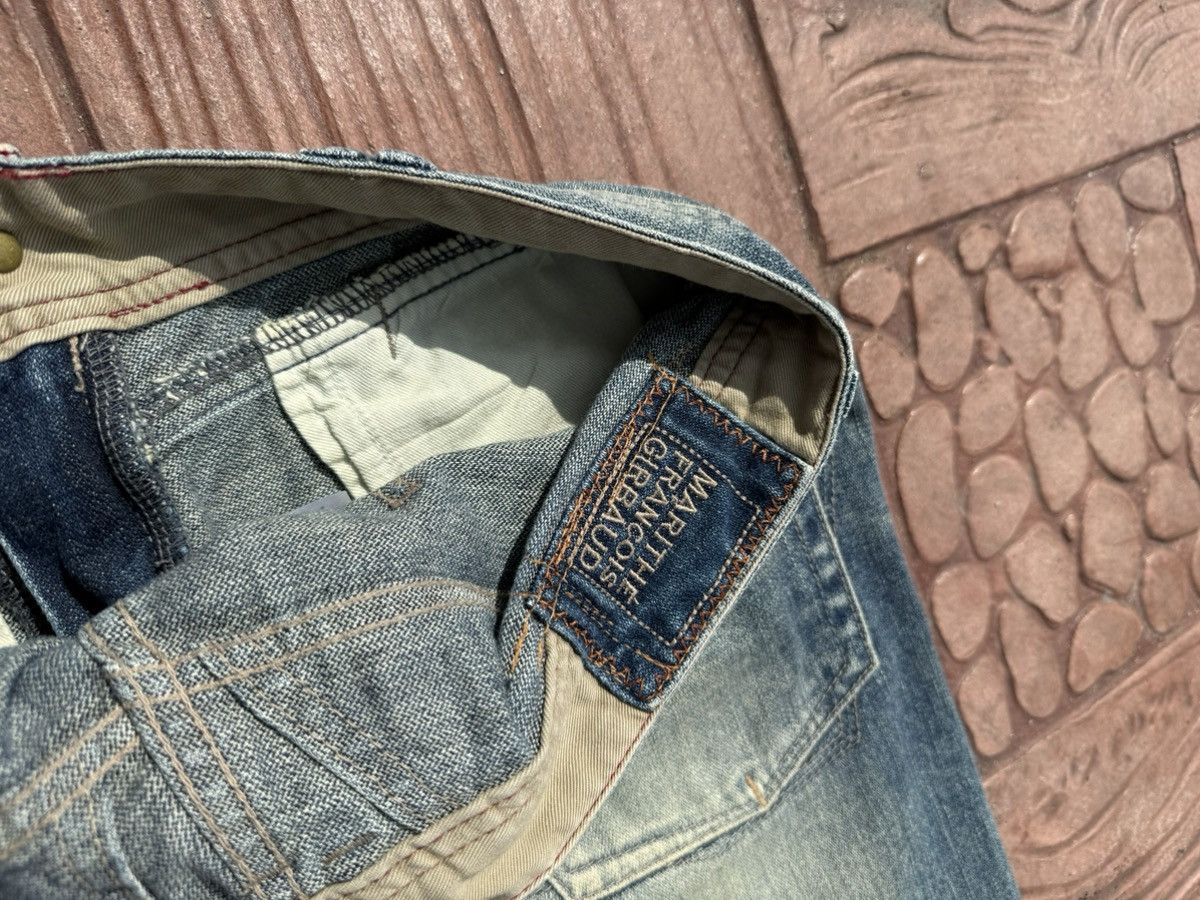 Marithe + Francois Girbaud MARITHE FRANCOIS GIRBAUD Flare Denim Rare Design Size 31" - 19 Thumbnail
