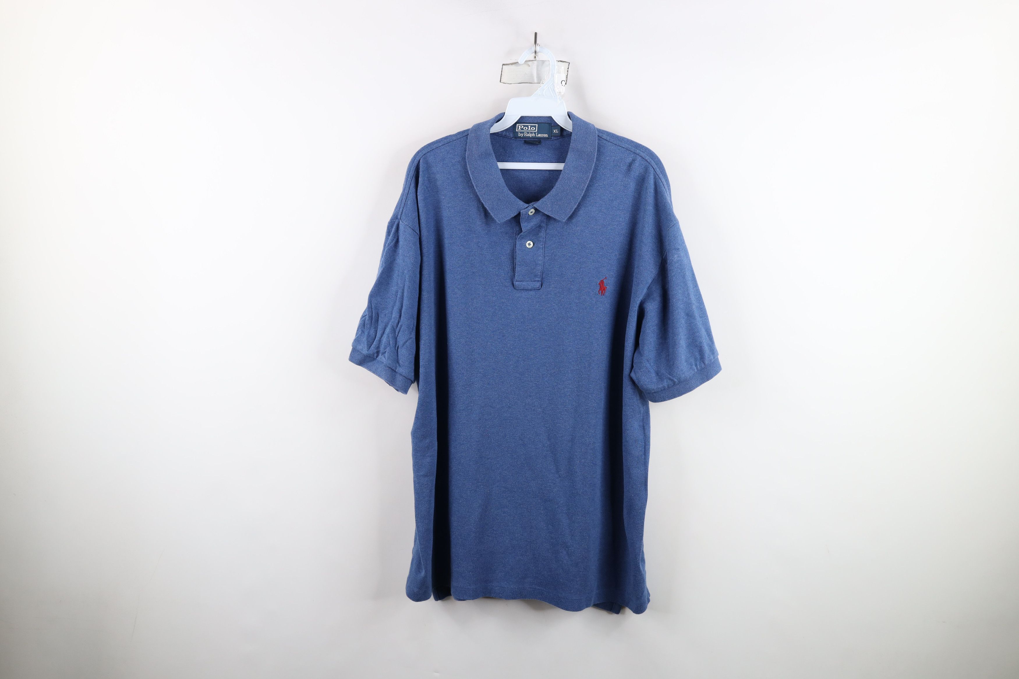 Ralph Lauren × Vintage Vintage 90s Ralph Lauren Cotton Touch Knit Golf Polo Shirt Size US XL / EU 56 / 4 - 1 Thumbnail