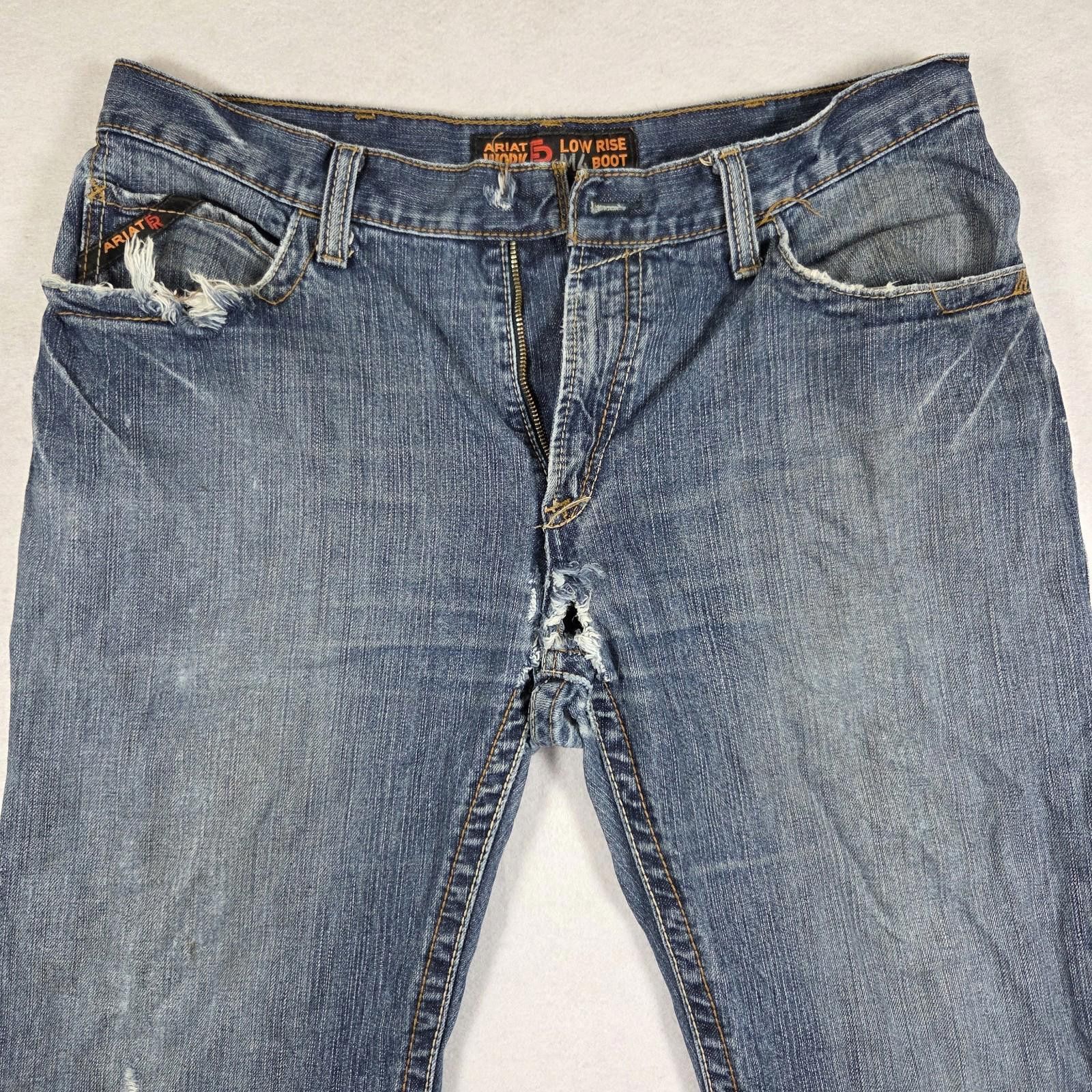 Ariat Ariat FR Low Rise M4 Boot Jeans Men’s 35x32 Pockets Flawed Size US 35 - 8 Thumbnail