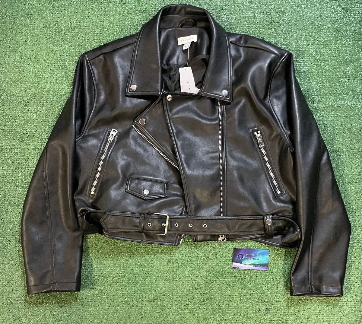 Genuine Leather Topshop biker leather jacket Size M / US 6-8 / IT 42-44 - 1 Thumbnail