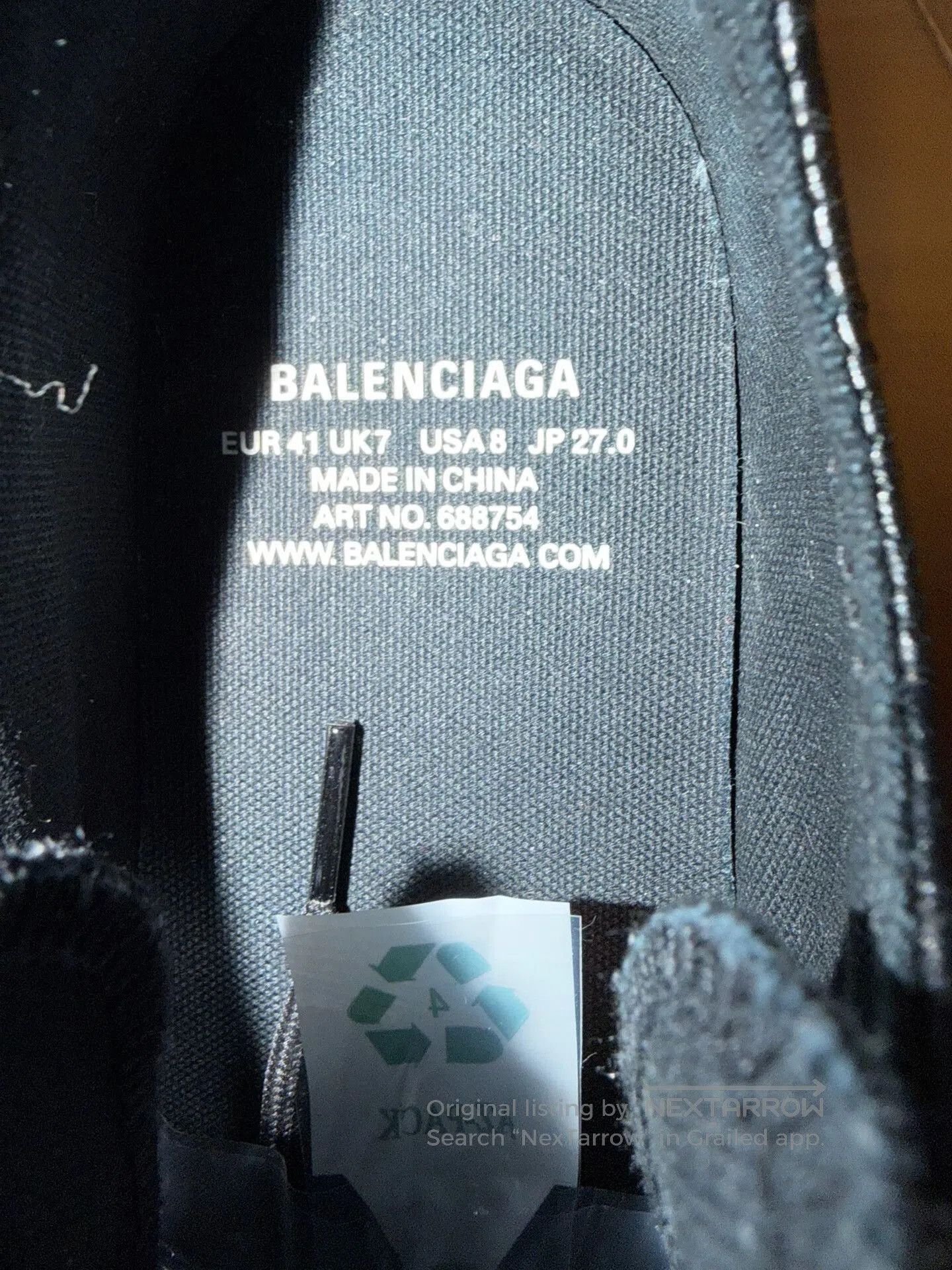 Balenciaga Balenciaga Paris Leather Sneakers. Size US 8 / EU 41 - 5 Thumbnail