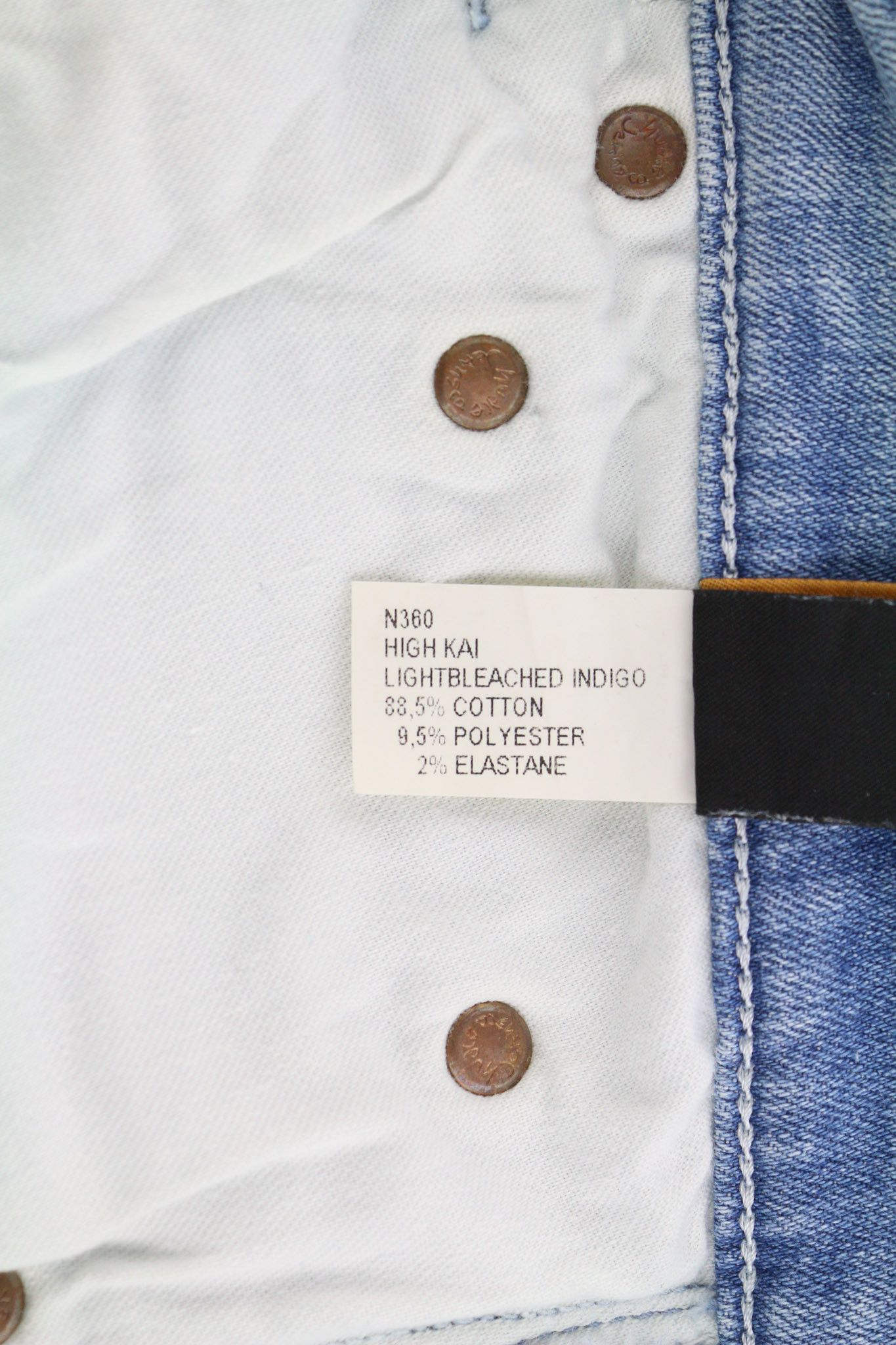 Nudie Jeans HIGH KAI W29/L34 Light Bleached Indigo Zip Washed 81929 Size US 29 - 8 Thumbnail
