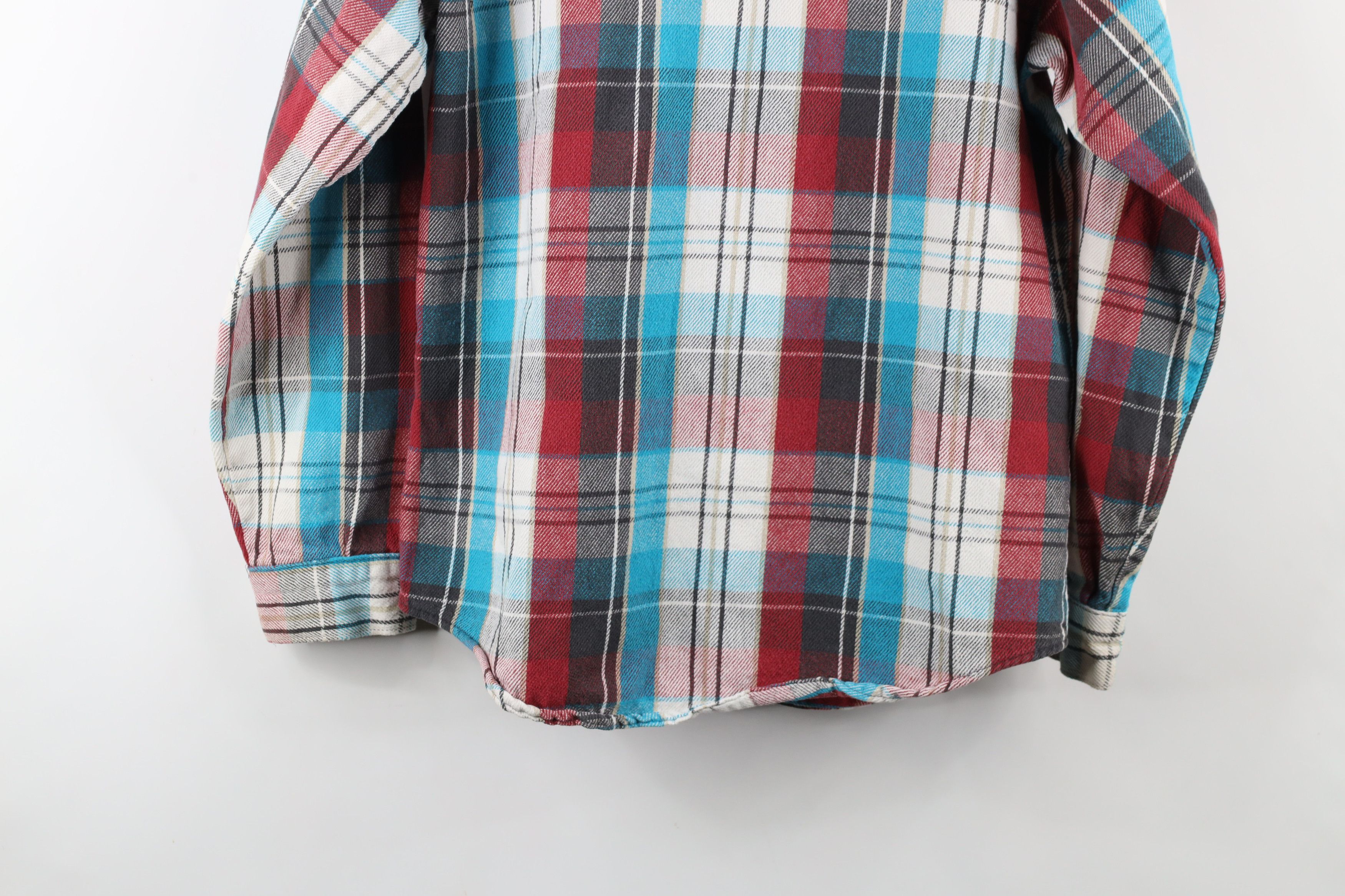 FiveBrother × Vintage Vintage 90s Five Brother Flannel Workwear Button Shirt USA Size US M / EU 48-50 / 2 - 15 Thumbnail