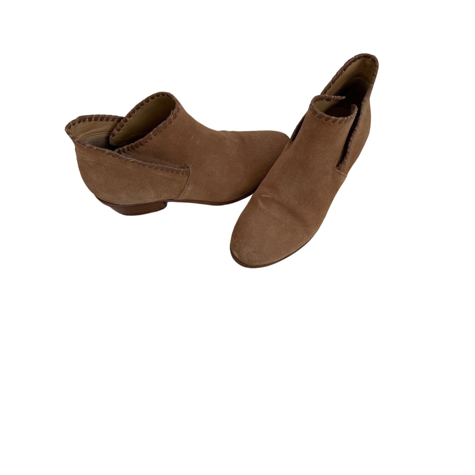 Jack Rogers Jack Rogers Camel Suede Ankle Booties Size US 7.5 / IT 37.5 - 5 Thumbnail
