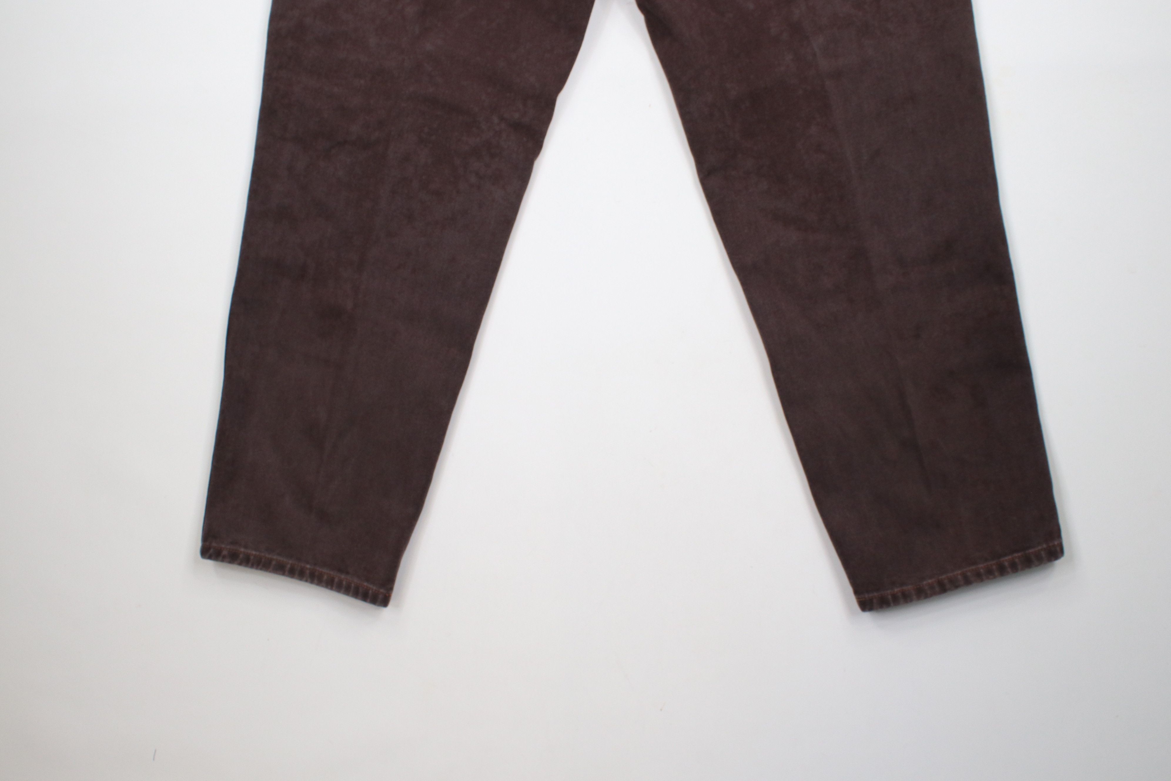 Vintage Vintage 90s Streetwear Relaxed Tapered Leg Denim Jeans Brown Size US 38 / EU 54 - 12 Thumbnail