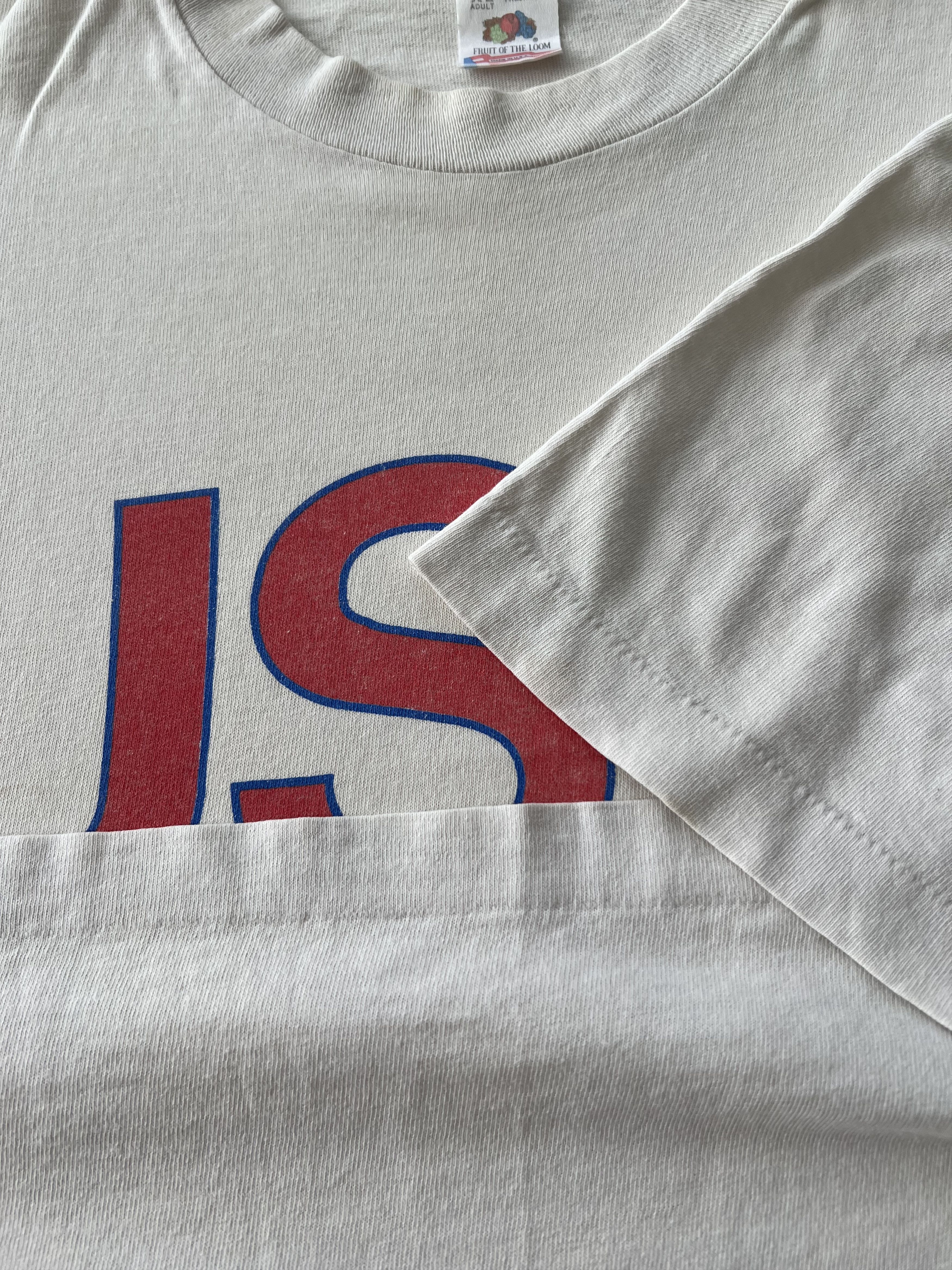 Vintage Vintage 90s USA Graphic Logo Country White T-shirt Size US XL / EU 56 / 4 - 7 Thumbnail