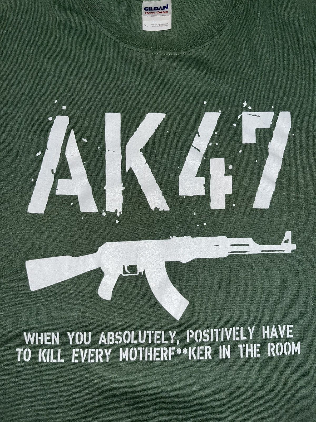 Vintage Vintage AK-47 Weapons Terror Y2K T-shirt Size US XL / EU 56 / 4 - 2 Thumbnail