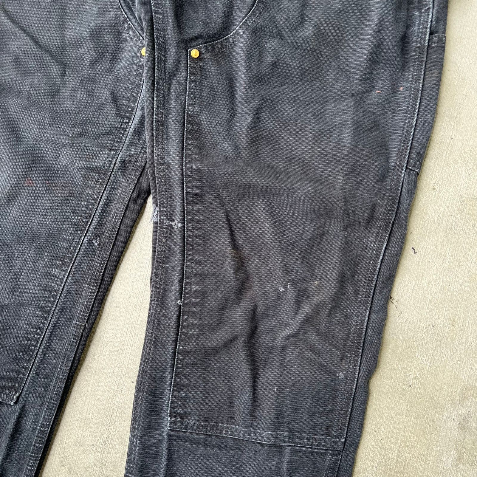 Carhartt × Vintage Carhartt black double knee work wear carpenter pants Size US 33 - 8 Thumbnail