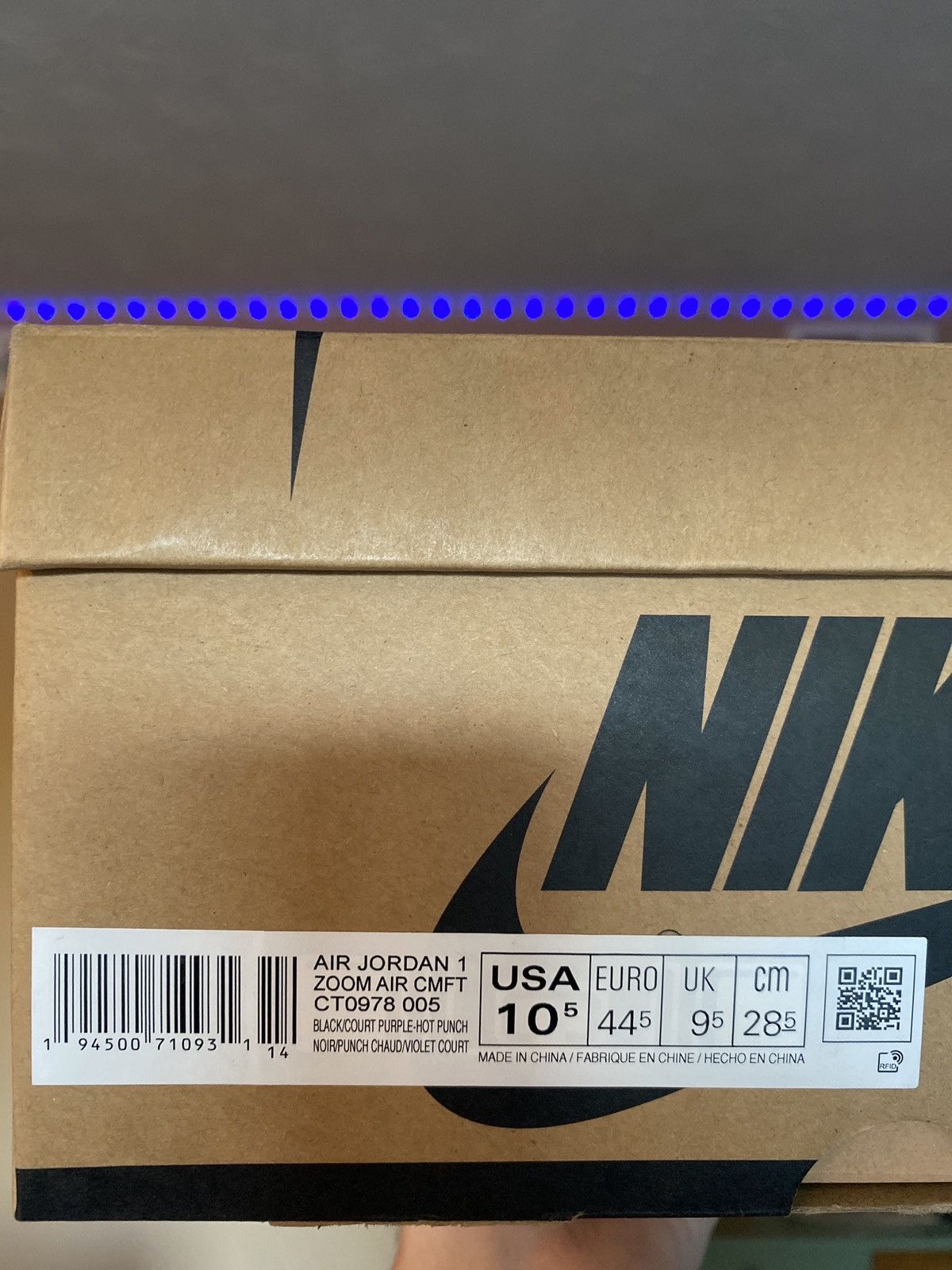 Jordan Brand × Nike Jordan 1 Retro High Zoom Court Purple Size US 10.5 / EU 43-44 - 7 Thumbnail