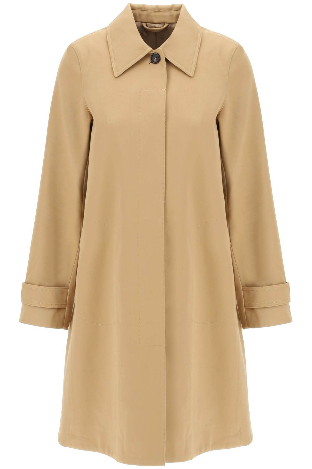image of Toteme Organic Cotton Car Coat For Men in Caramel, Women's (Size Medium)