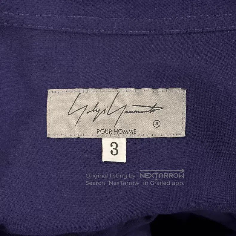 Yohji Yamamoto Yohji Yamamoto 25ss indigo open neck short sleeve shirt Size US L / EU 52-54 / 3 - 4 Thumbnail