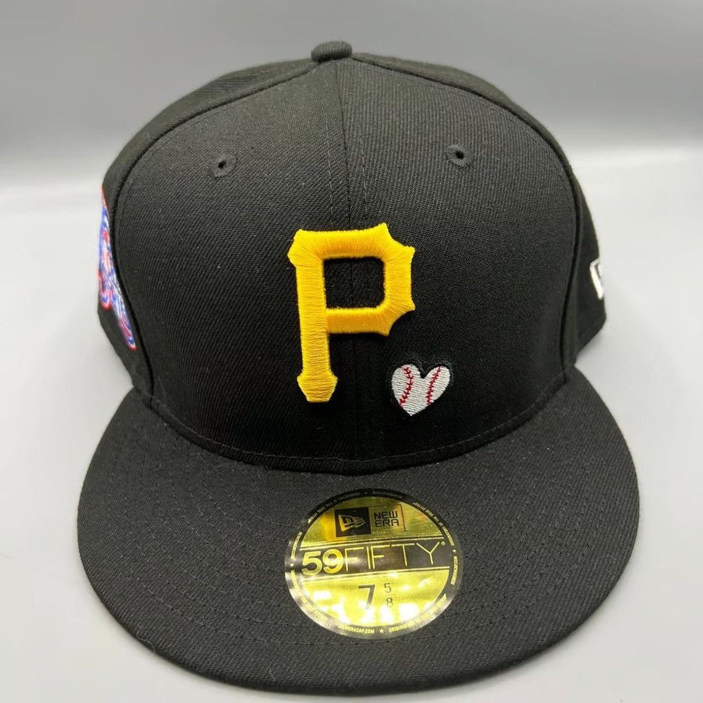 New Era Pittsburgh Pirates Hat Men 7 5/8 59Fifty New Era Fitted Cap Size ONE SIZE - 2 Thumbnail