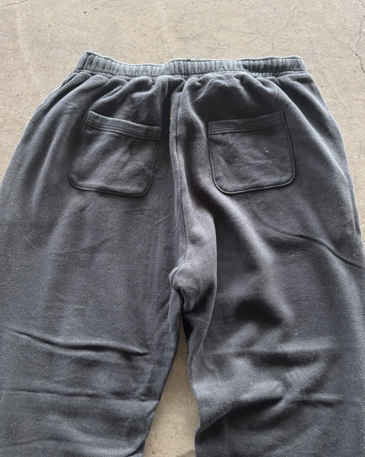 Japanese Brand × Vintage 2000s Rick Owens Style Black Sweatpants Size US 30 / EU 46 - 5 Thumbnail