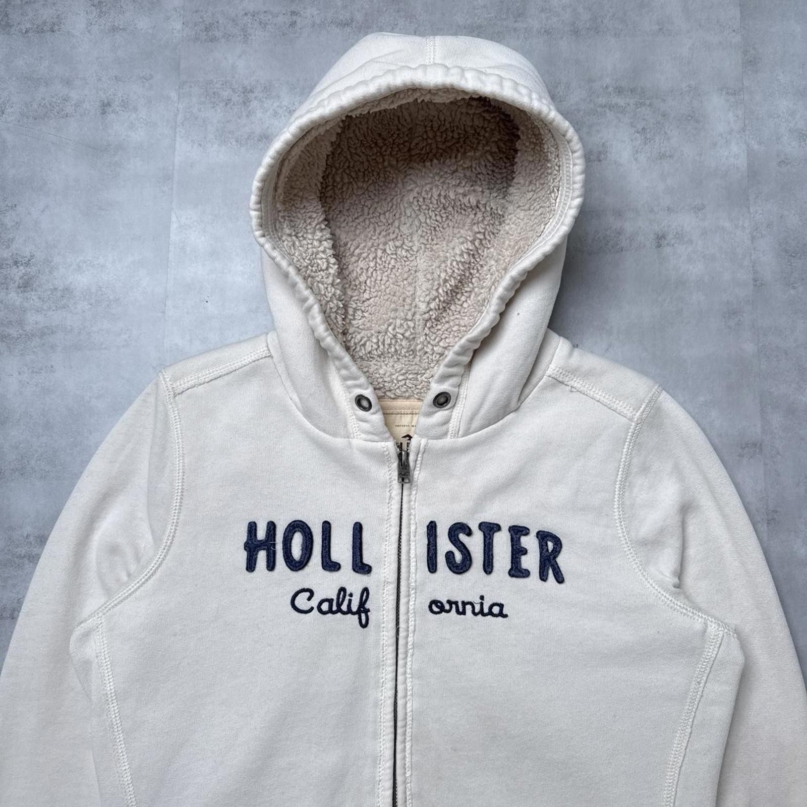 Other Y2K Hollister White Zip Up Jacket Size M / US 6-8 / IT 42-44 - 5 Thumbnail