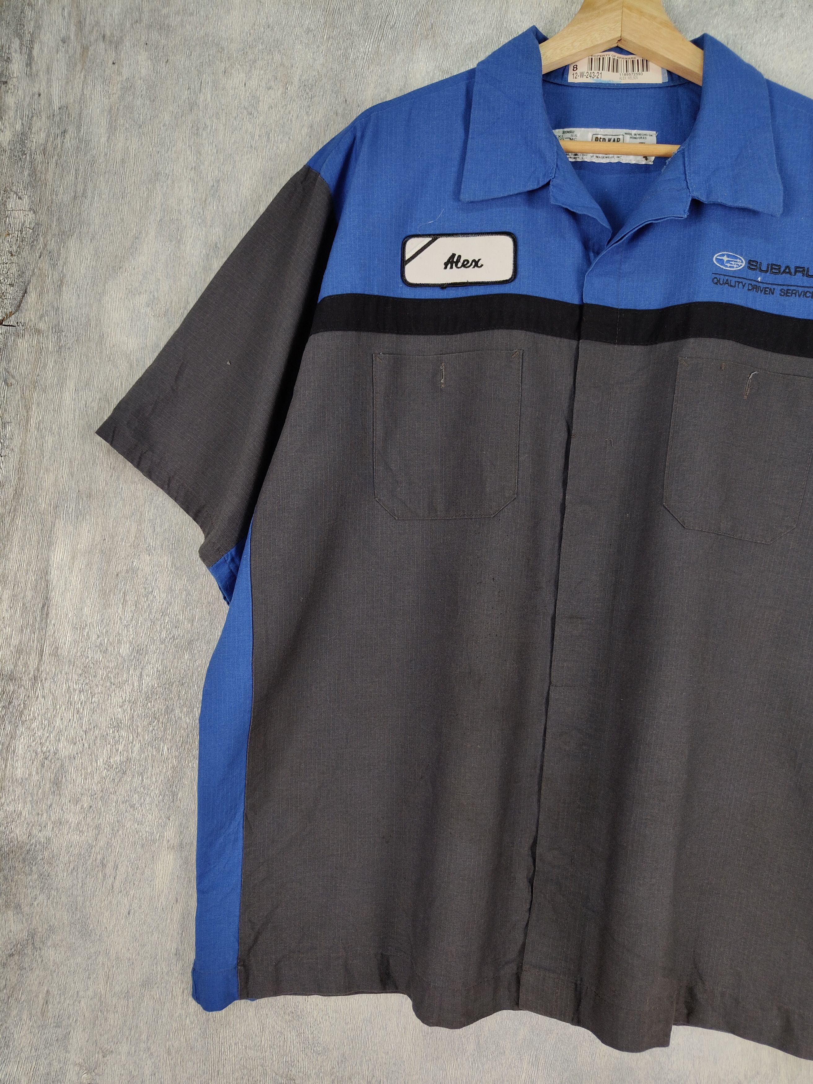 Vintage Vintage Subaru Racing Team Workwear Button Up Shirt Size US XXL / EU 58 / 5 - 2 Thumbnail