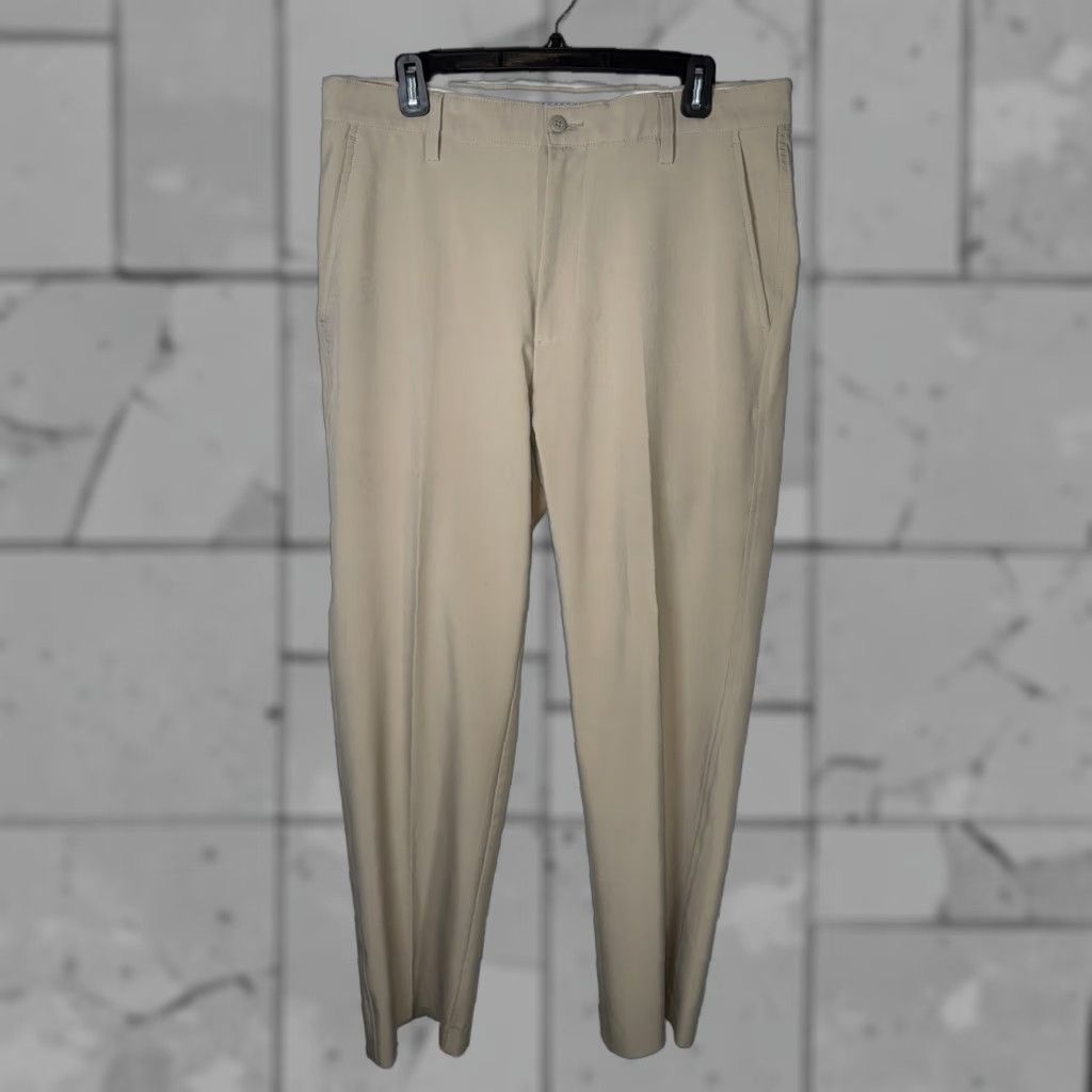 Footjoy FootJoy Pants Golf 34x34 Mens Regular Khaki Beige 5-Pocket Lightweight Stretch Logo Flat Front Modern Preppy Golfing Size US 34 / EU 50 - 1 Thumbnail